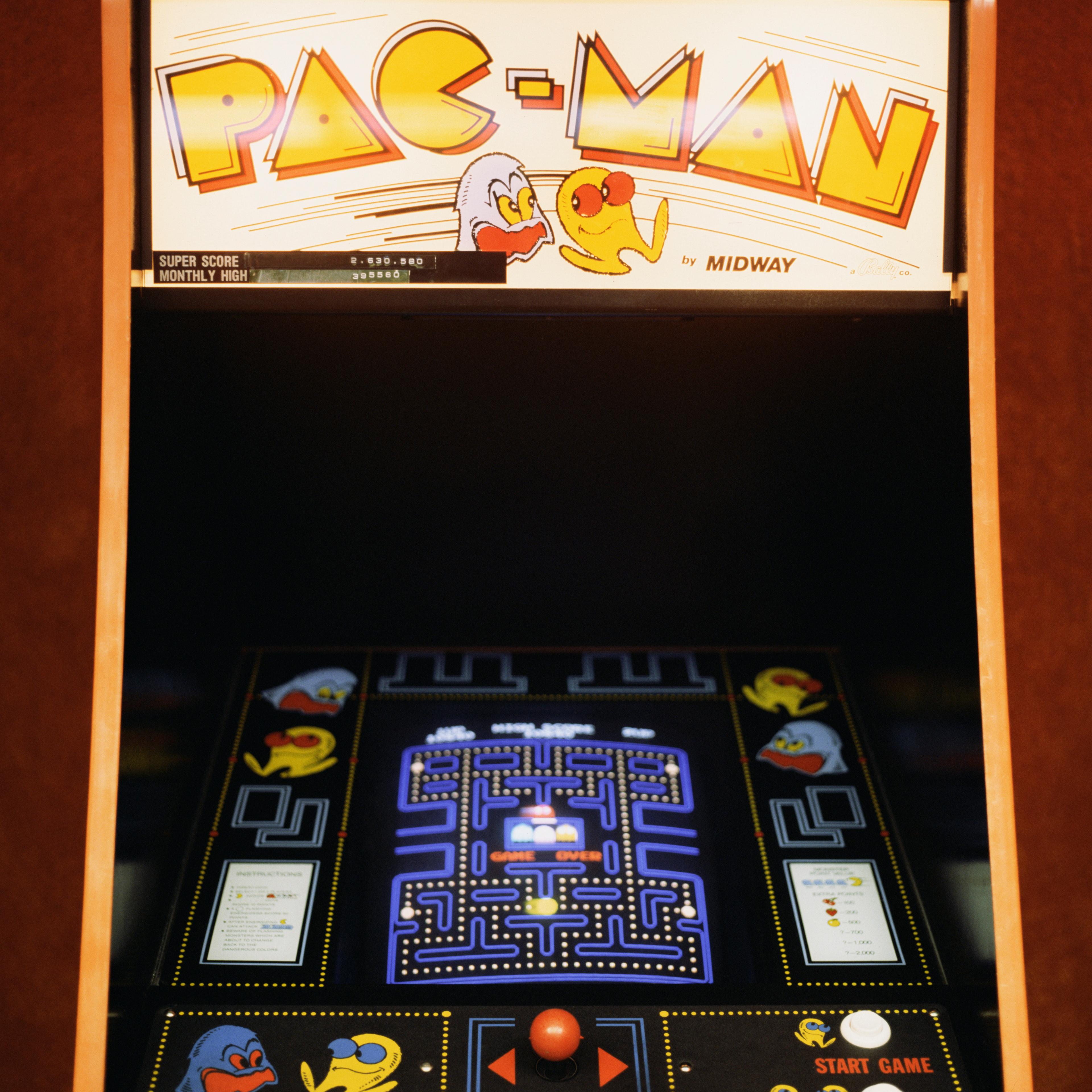 Pac-Man arcade game.