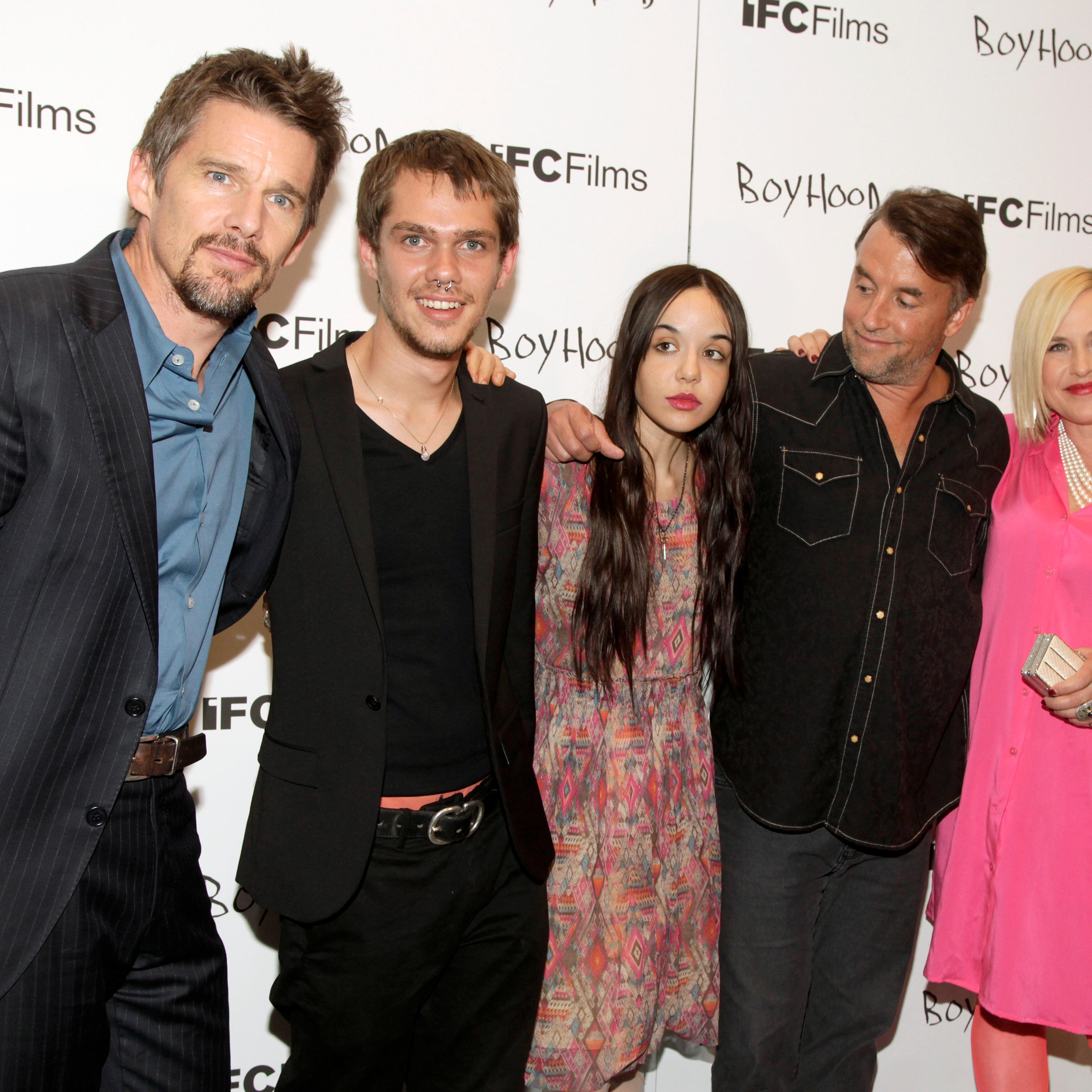 Ethan Hawke, Ellar Coltrane, Lorelei Linklater, Richard Linklater, Patricia Arquette