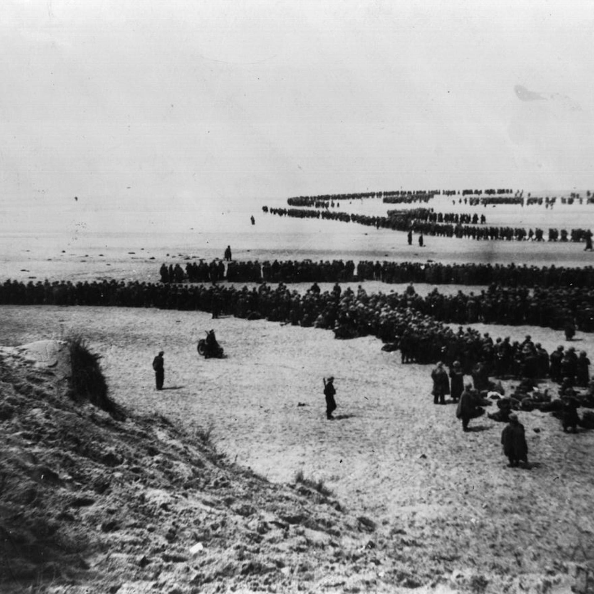 Lining Up On Beach