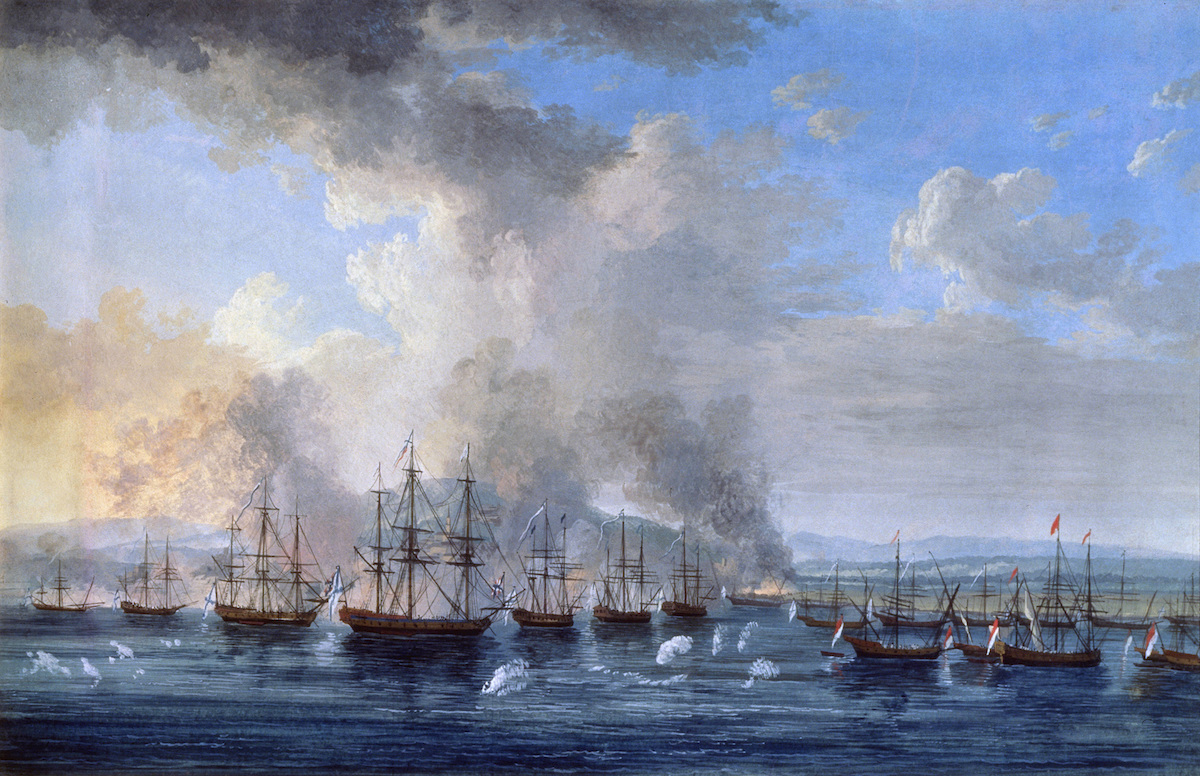 'The Russo-Turkish Battle at the Damietta Castle on 1770', 1770-1772. Artist: Jacob Philip Hackert