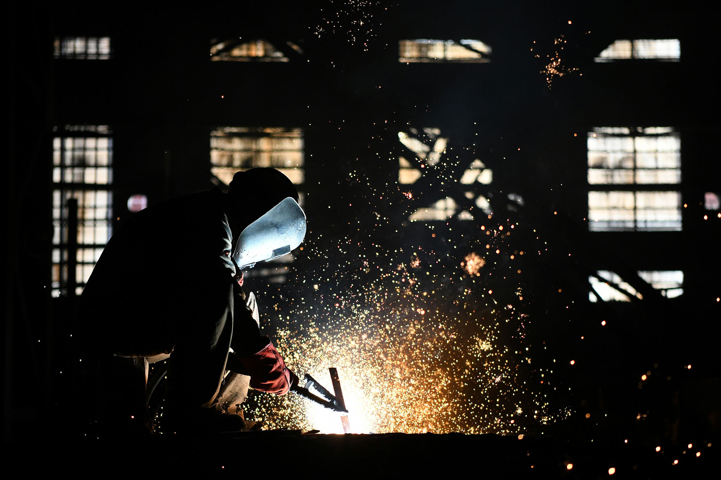 An employee works at a factory in Qiqihar, China, on Aug. 27, days before new U.S. tariffs on Chinese imports kicked in