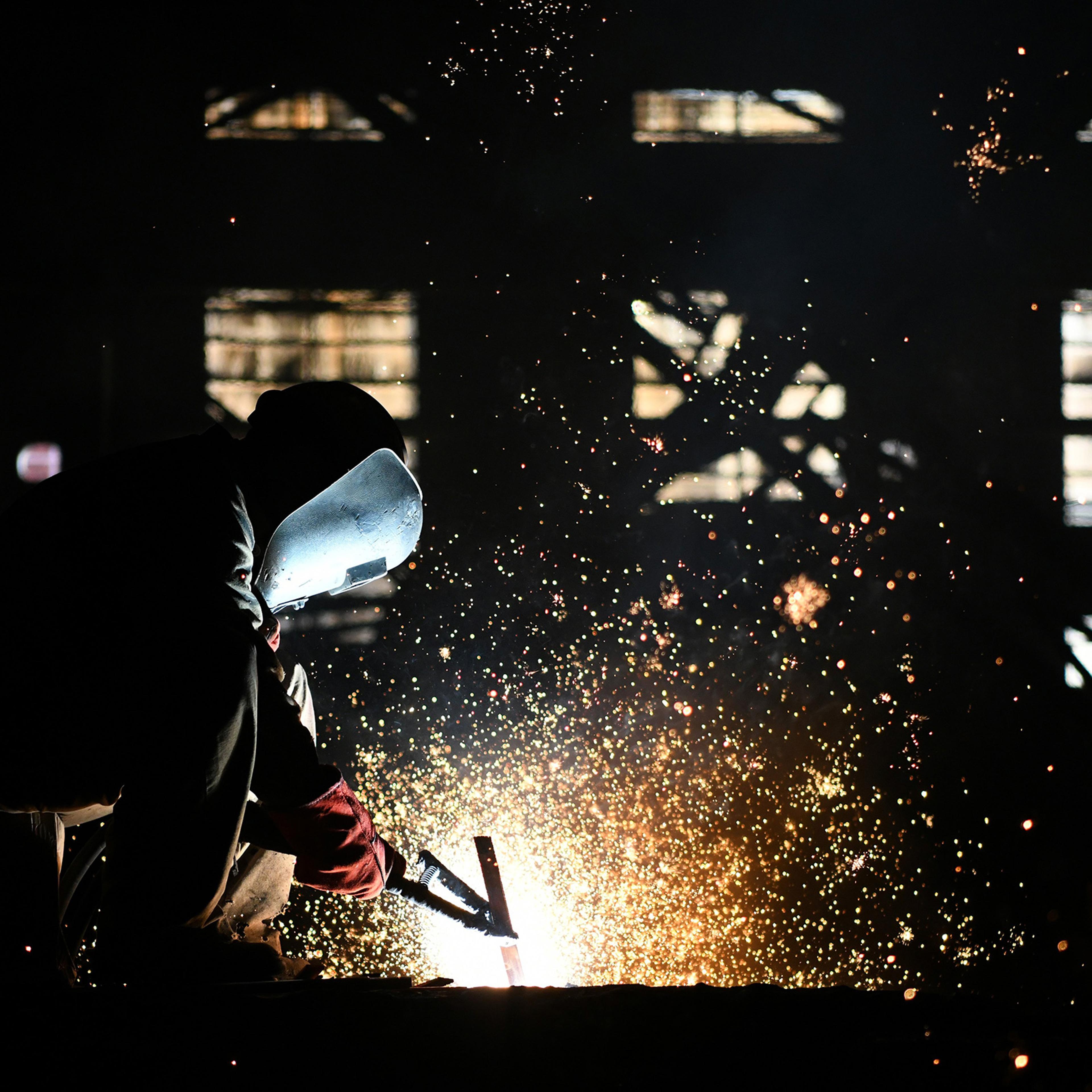 An employee works at a factory in Qiqihar, China, on Aug. 27, days before new U.S. tariffs on Chinese imports kicked in