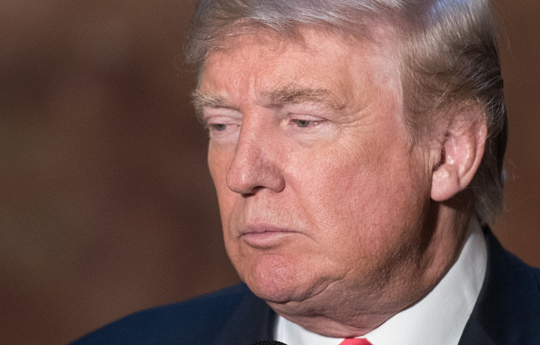 Donald Trump attends a press conference for the release of his new book "Crippled America" at Trump Tower on November 3, 2015 in New York City.
