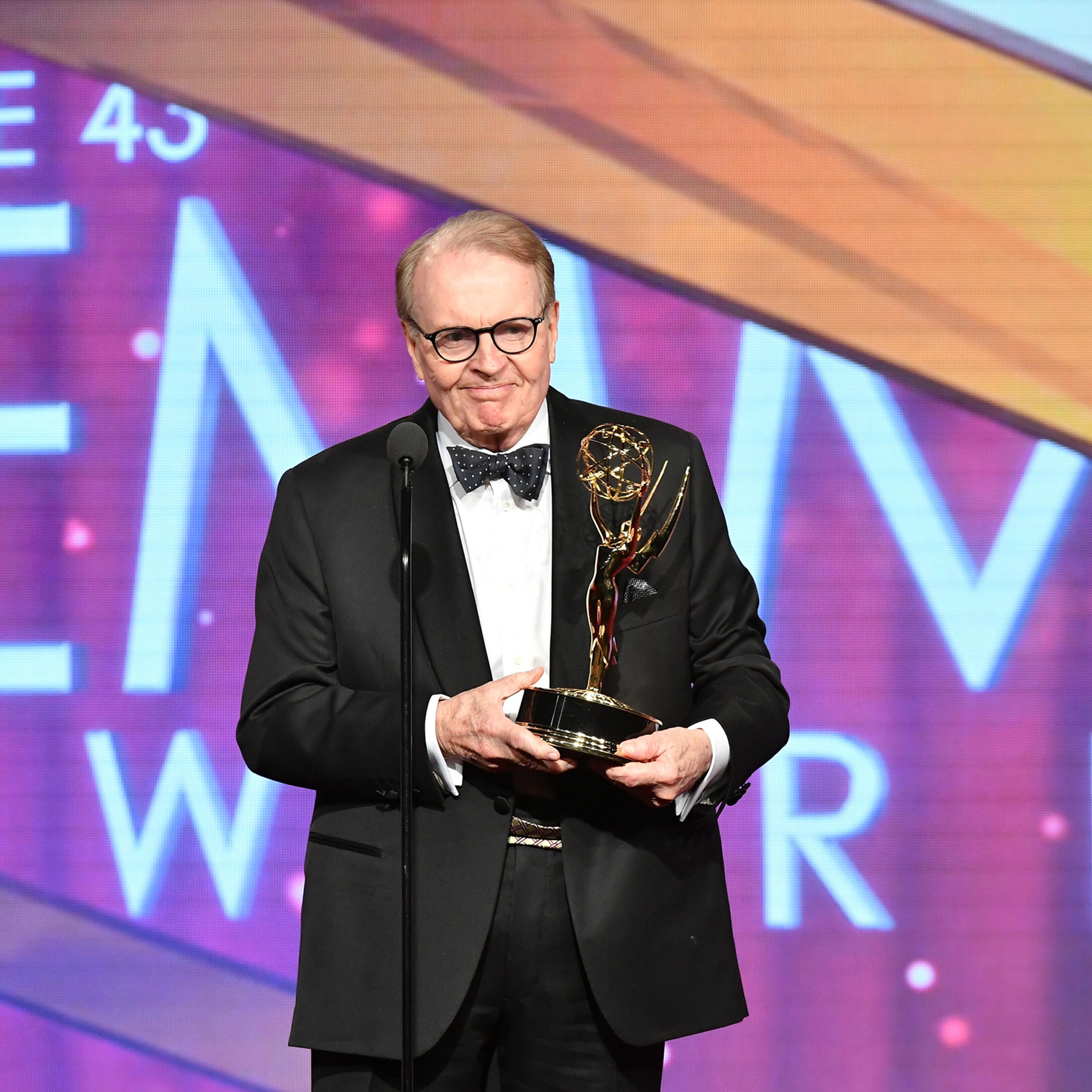 LOS ANGELES, CA - MAY 01: Charles Osgood speaks onstage after receiving the Emmy for Outstanding Morning Program at the 43rd Annual Daytime Emmy Awards at the Westin Bonaventure Hotel on May 1, 2016 in Los Angeles, California. (Photo by Earl Gibson III/G