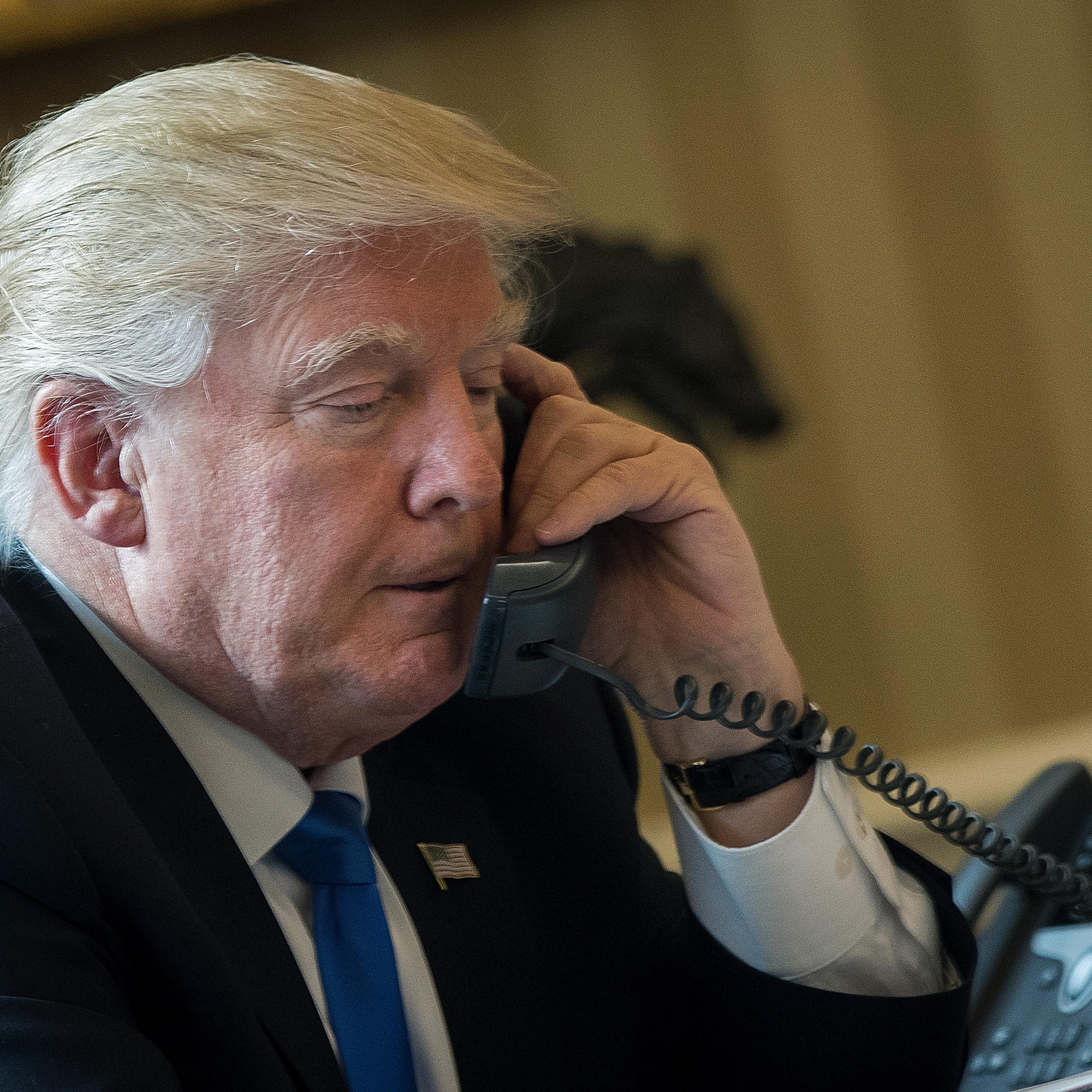 Donald Trump Speaks With Russian Leader Vladimir Putin From The White House