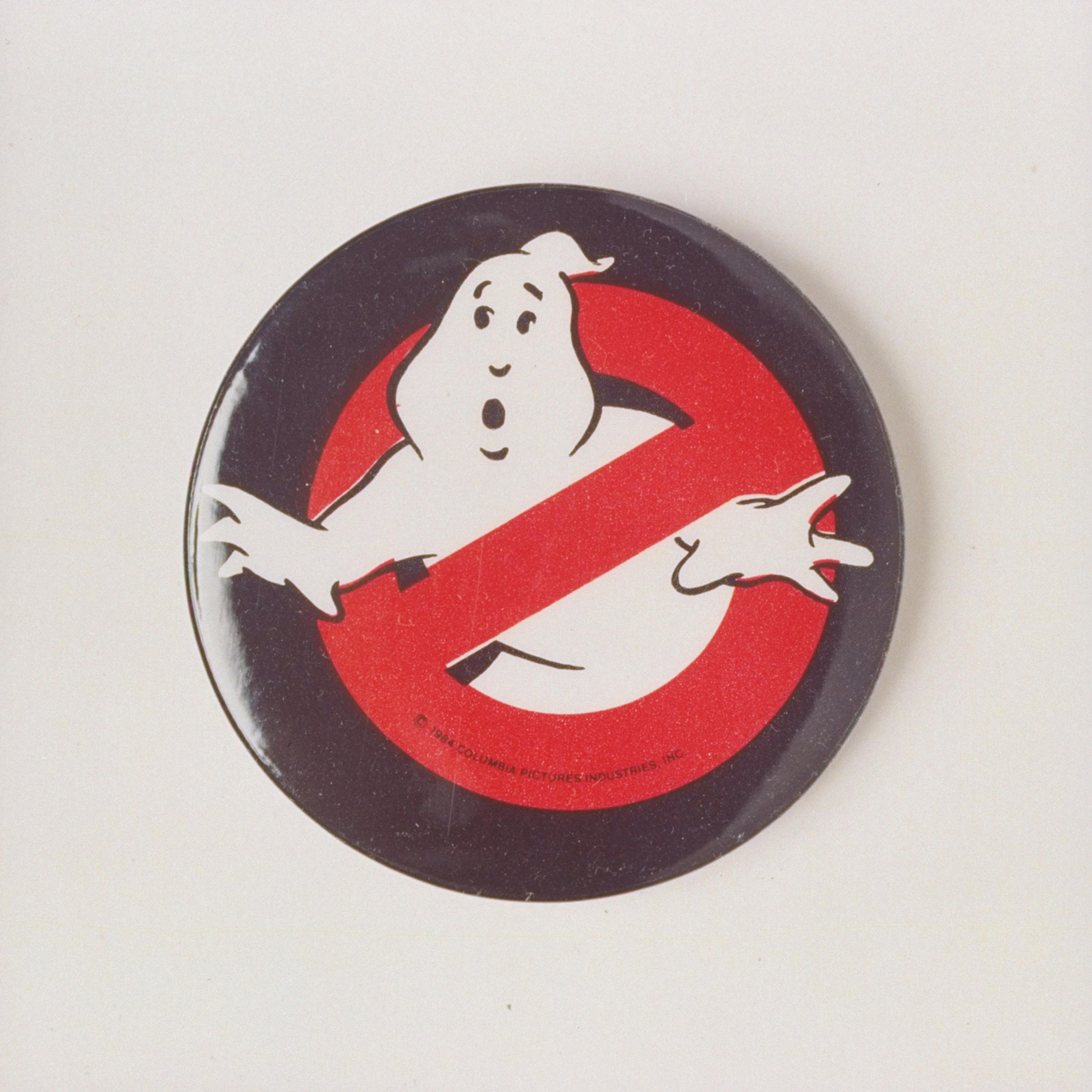 Button w Ghostbusters symbol