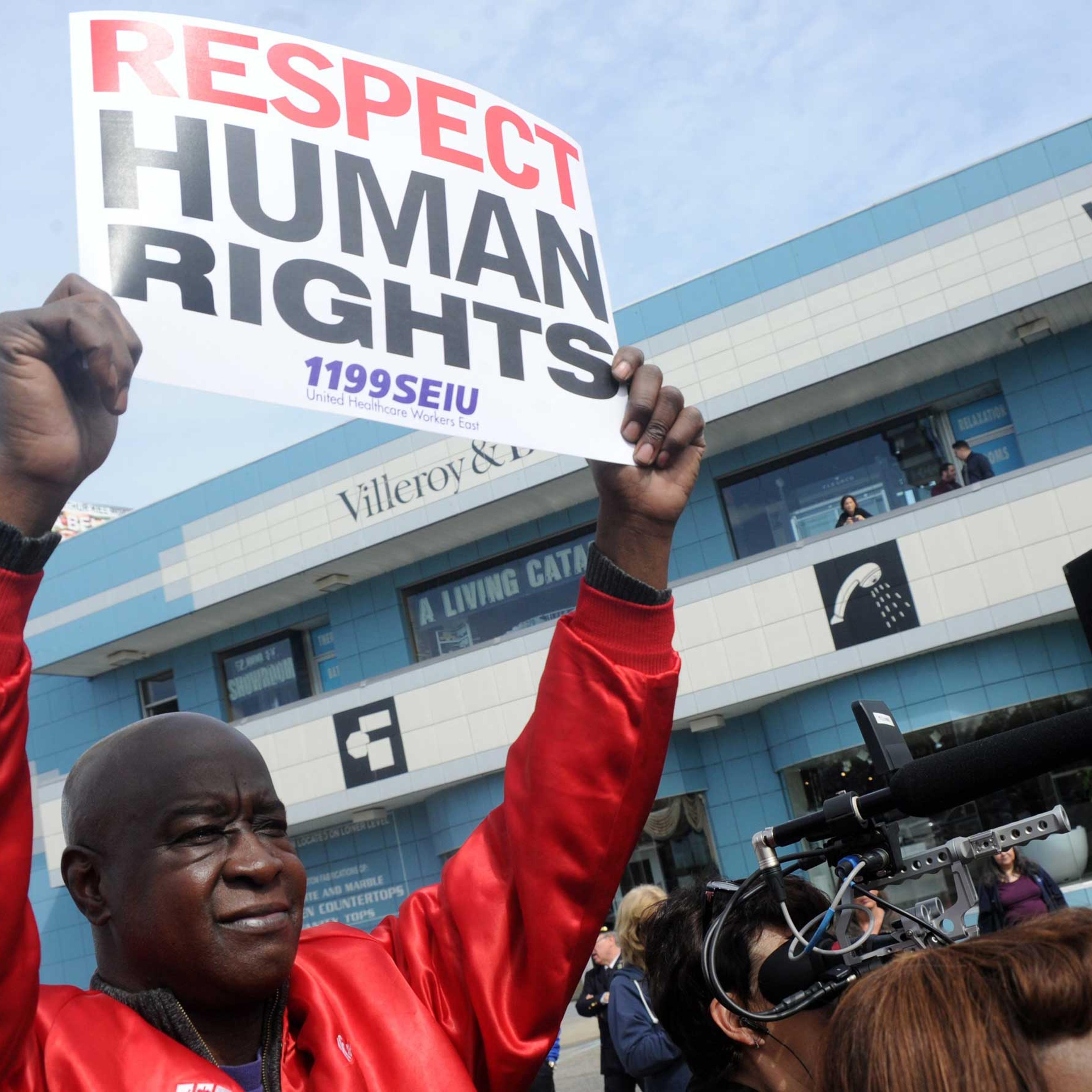 March2Justice demonstration calling for criminal justice reform, Staten Island, New York, America - 13 Apr 2015