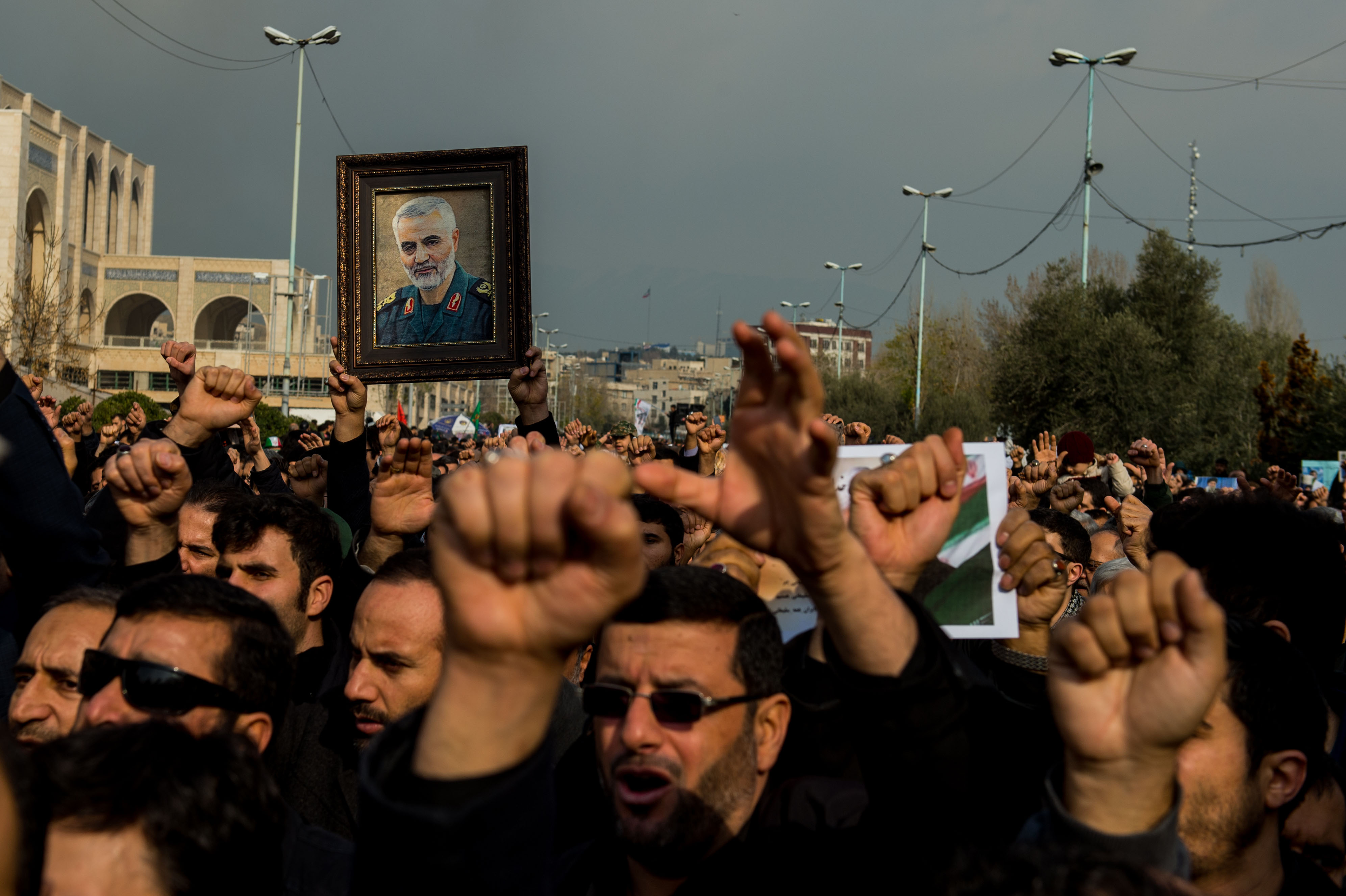 Iranians March Following U.S. Iraq Airstrike