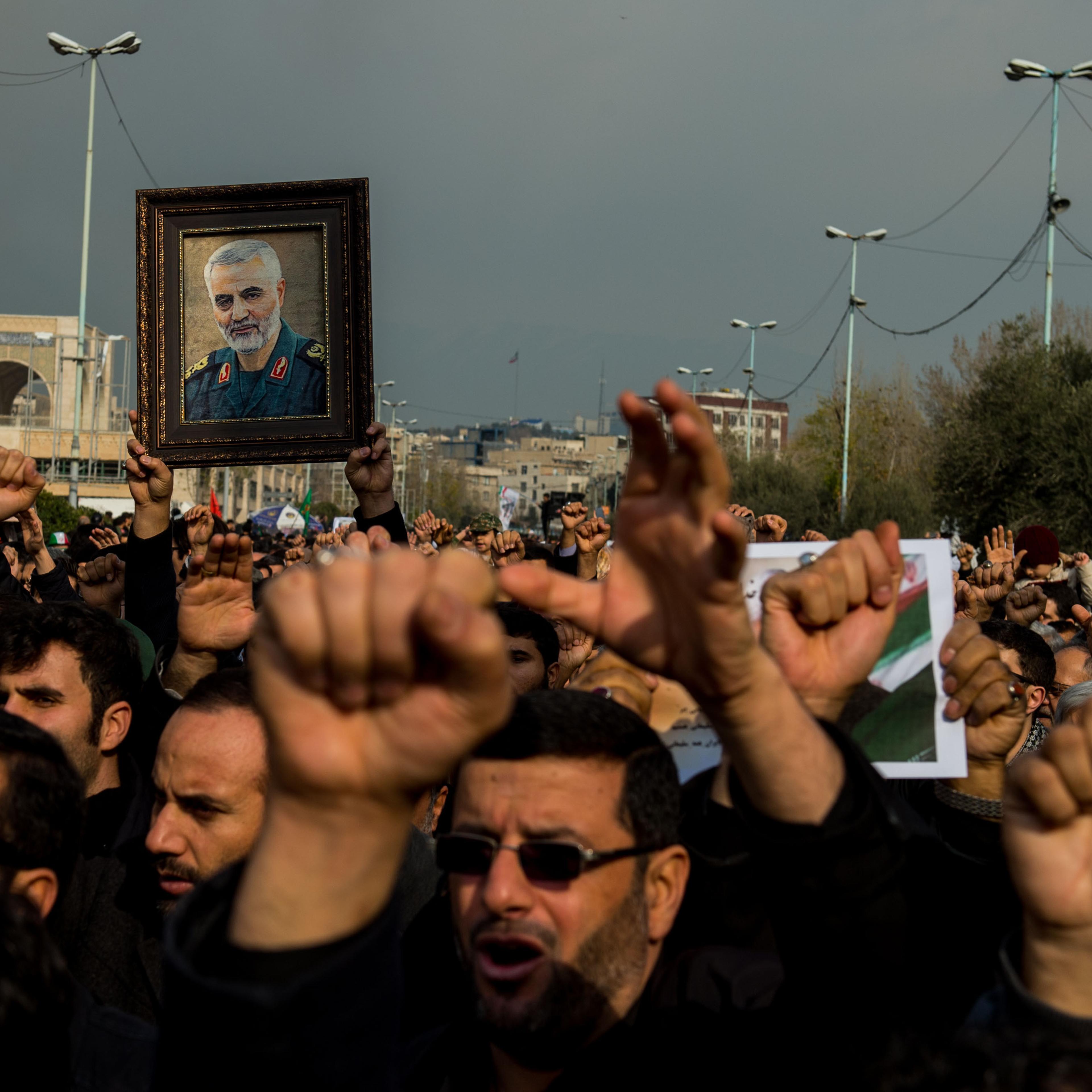 Iranians March Following U.S. Iraq Airstrike