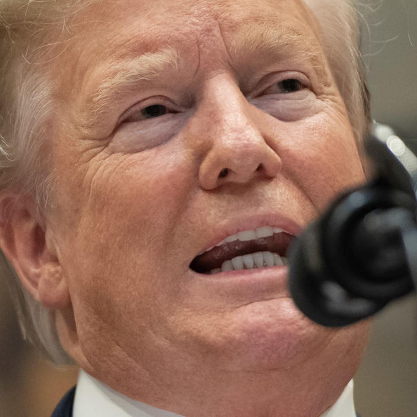 US President Donald Trump speaks prior to signing an Executive Order