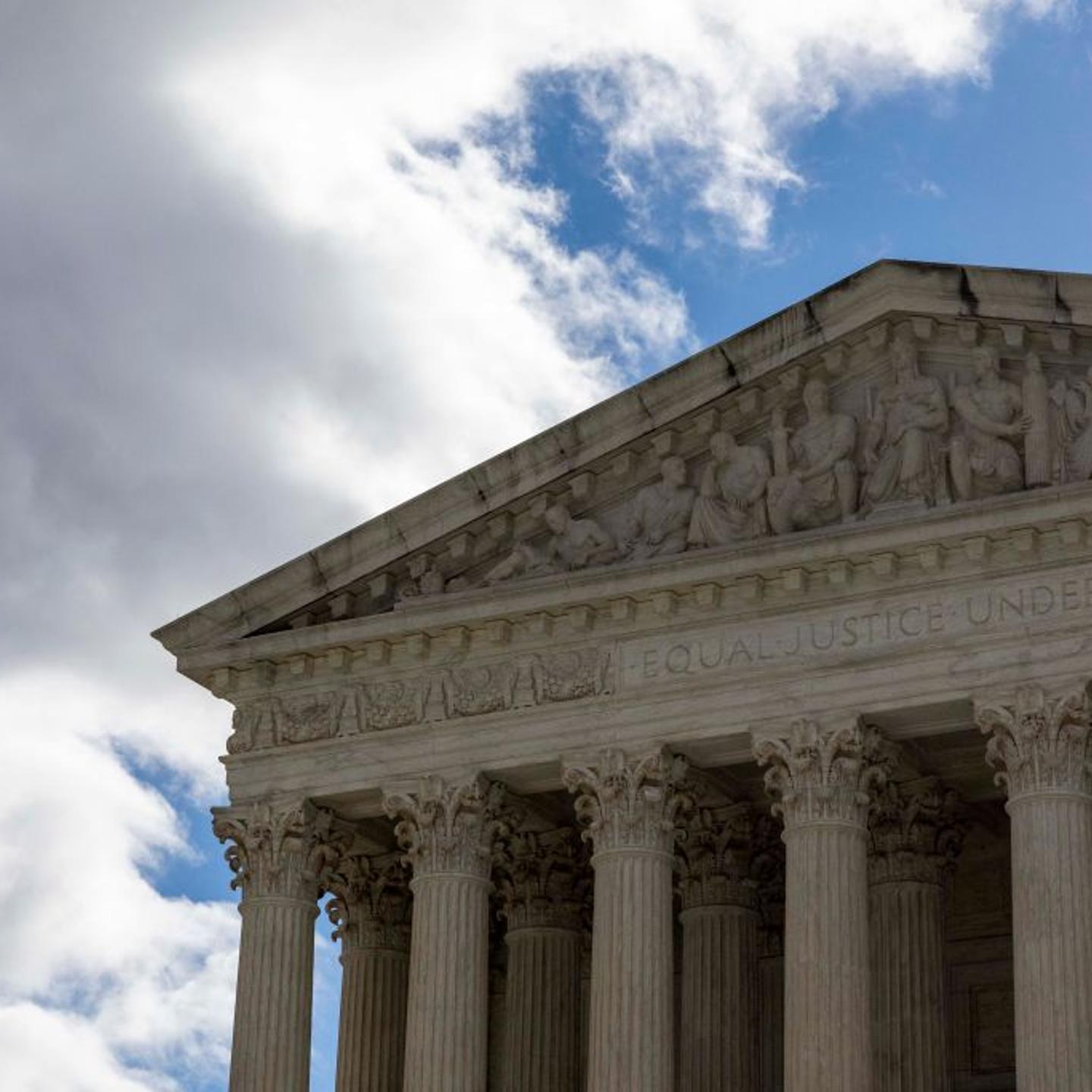 Clouds roll in at the Supreme Court of the United States in Washington, D.C. on July 1.