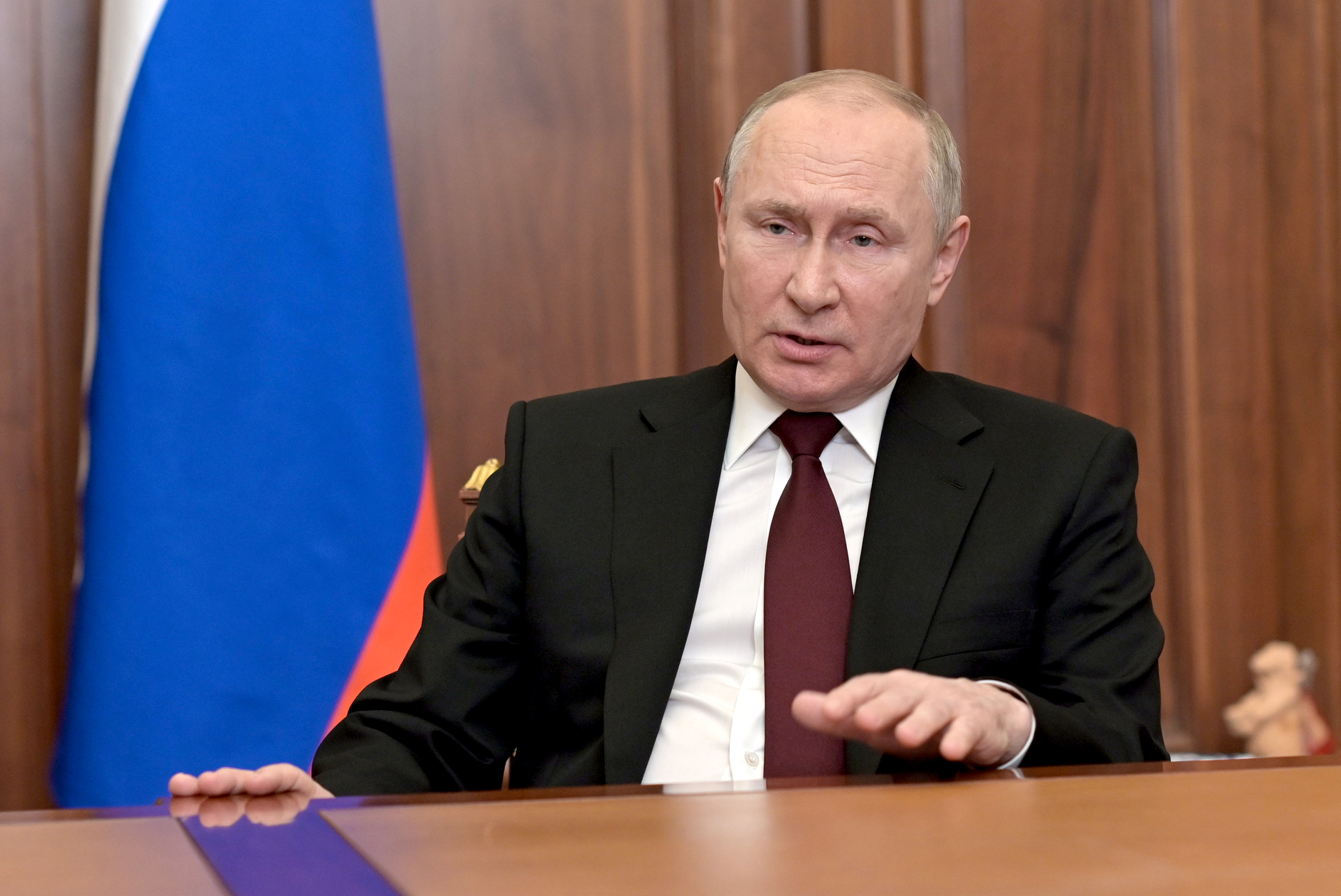 Russian President Putin addresses the nation
