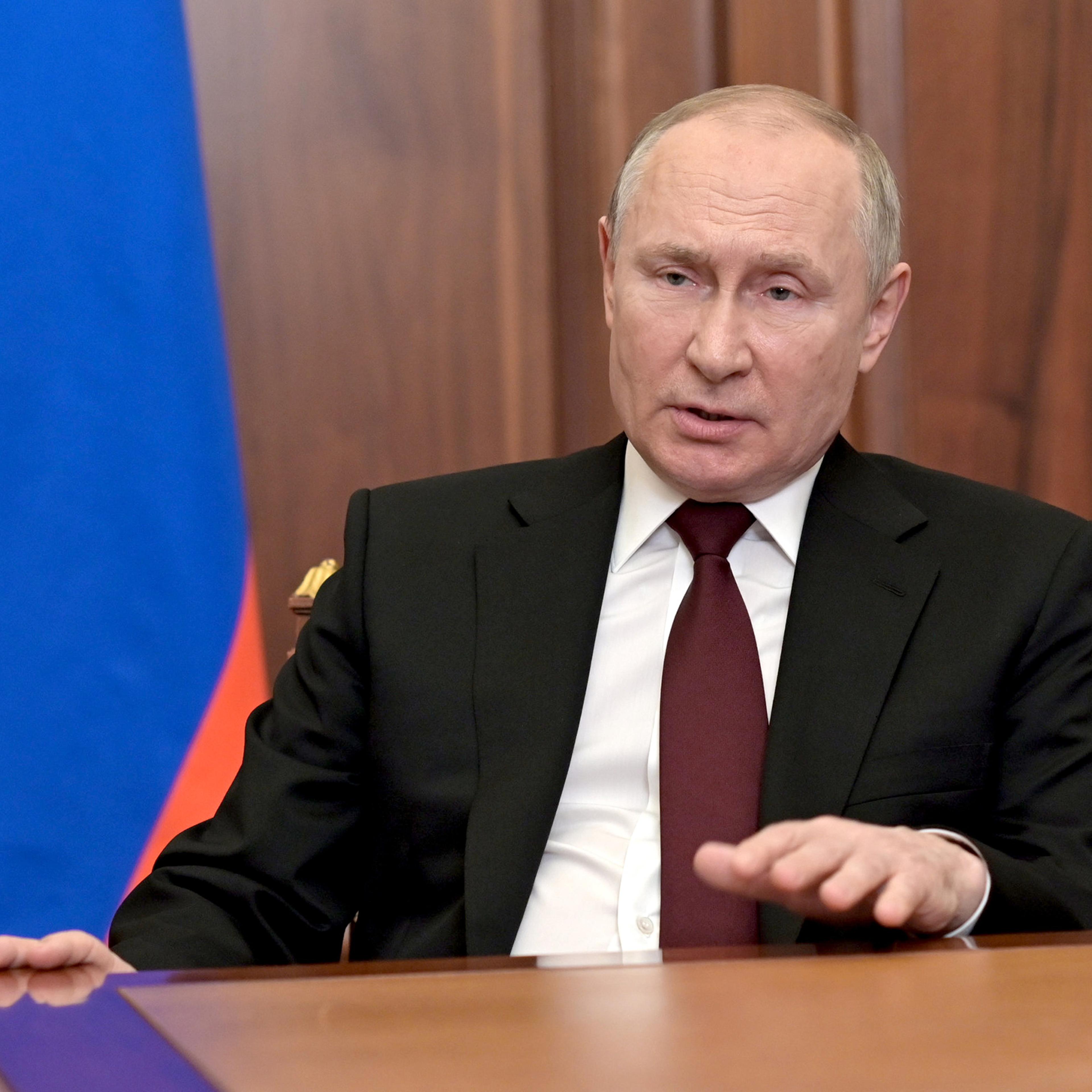 Russian President Putin addresses the nation