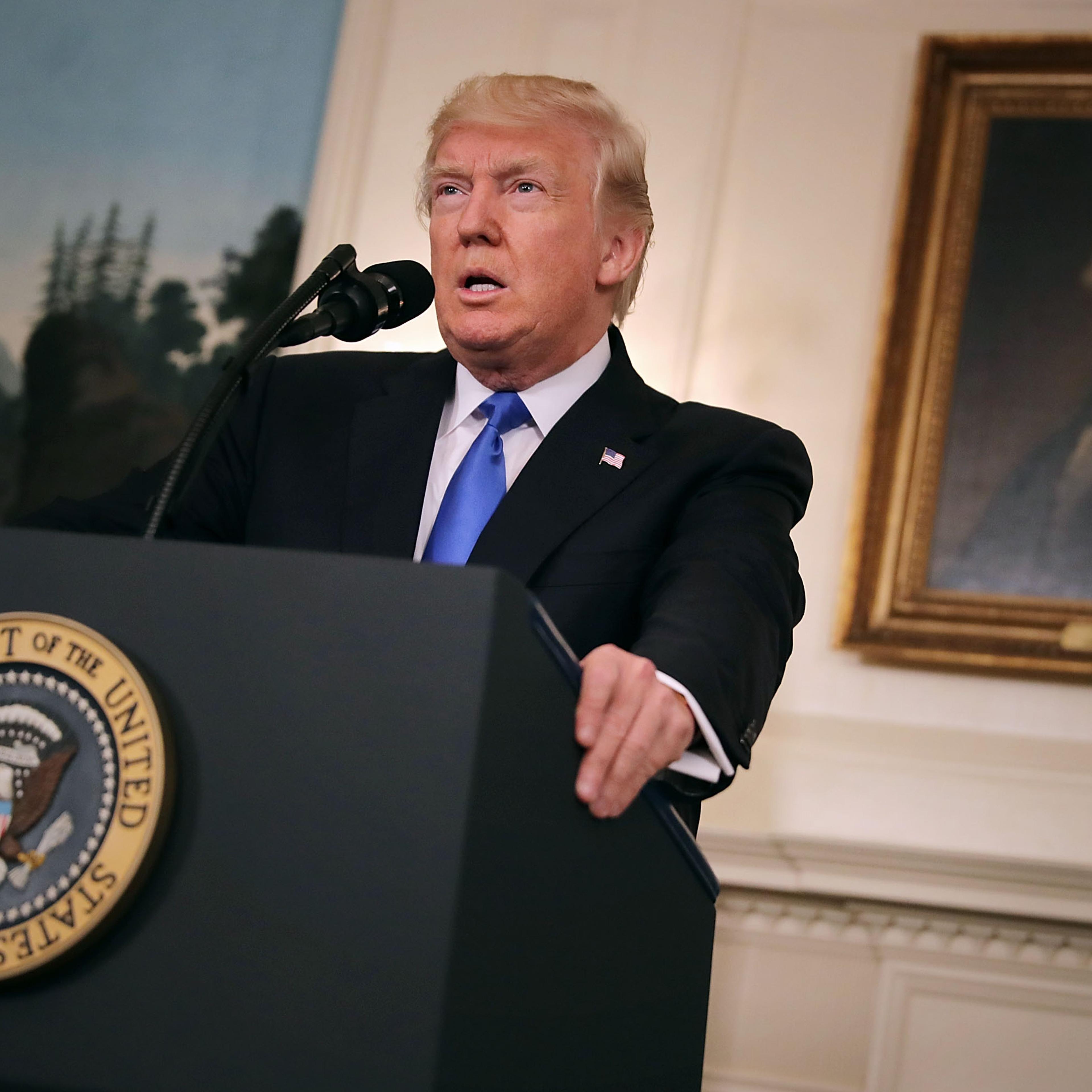 President Trump Delivers Statement On Congressional Baseball Practice Shooting