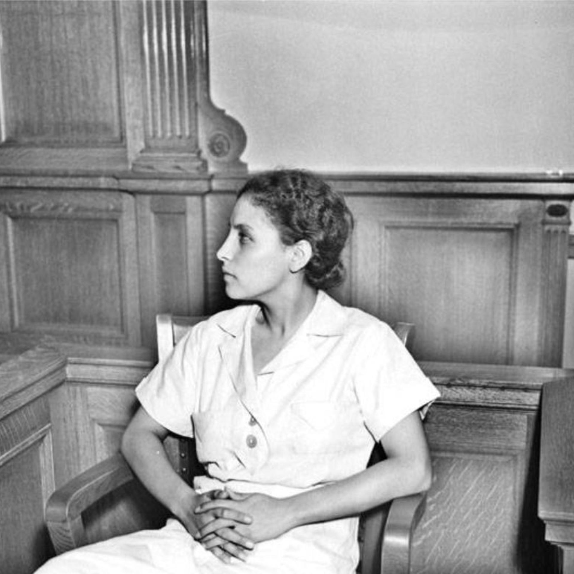 Emma Tenayuca as she took witness stand in 1937.