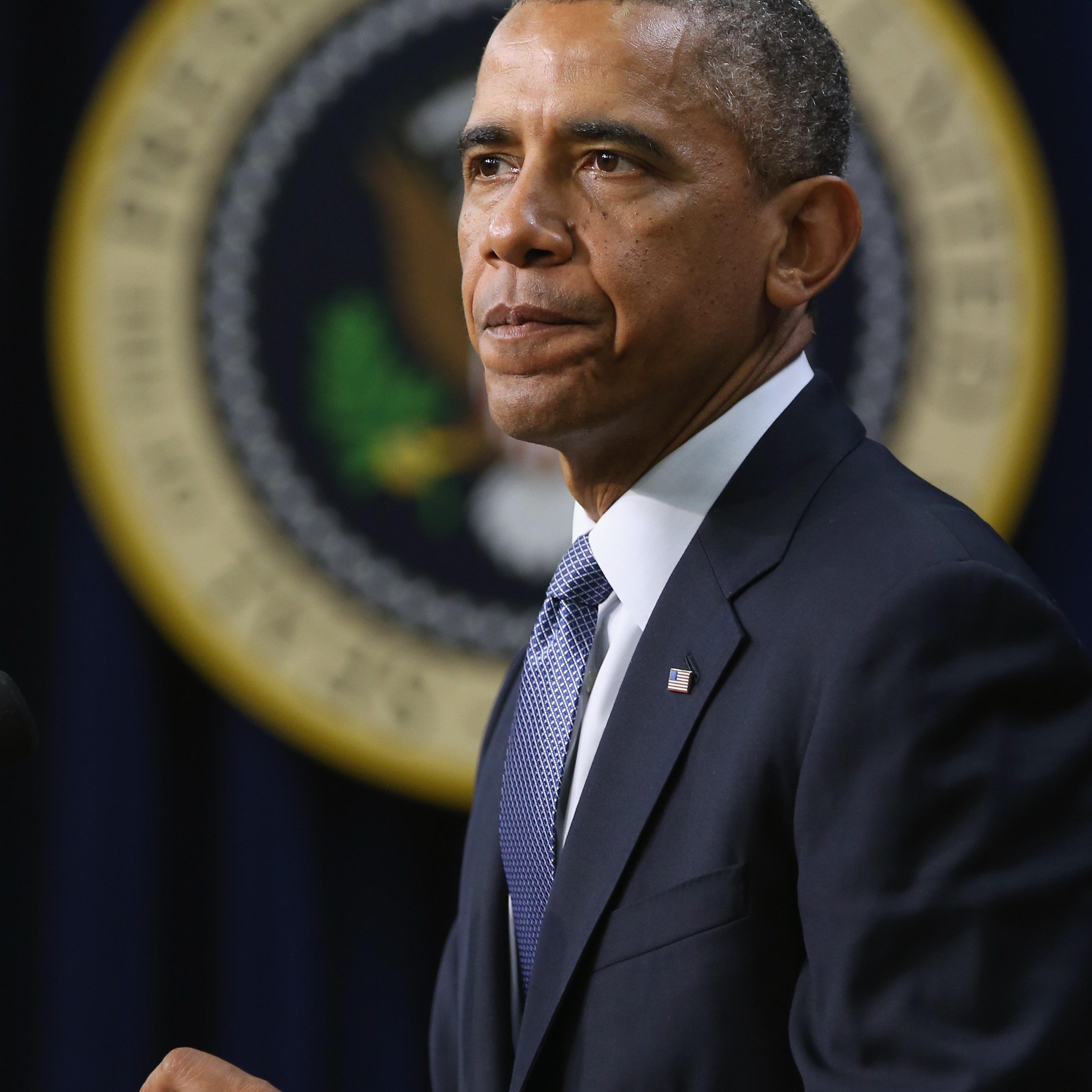 U.S. President Barack Obama speaks before signing the H.R. 803, the Workforce Innovation and Opportunity Act. during an event in the Eisonhower Executive Building, July 22, 2014 in Washington, DC.