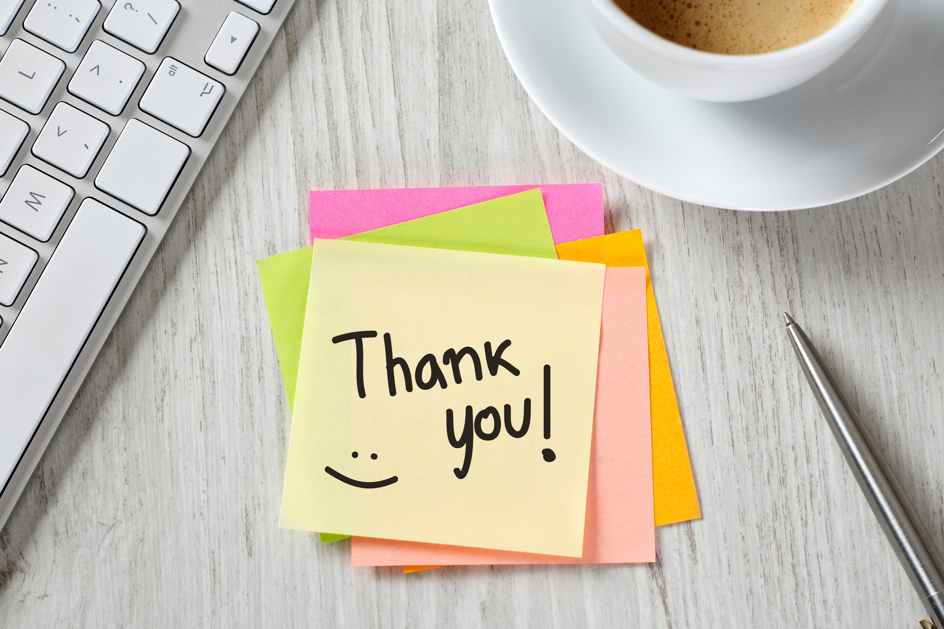 Thank you note