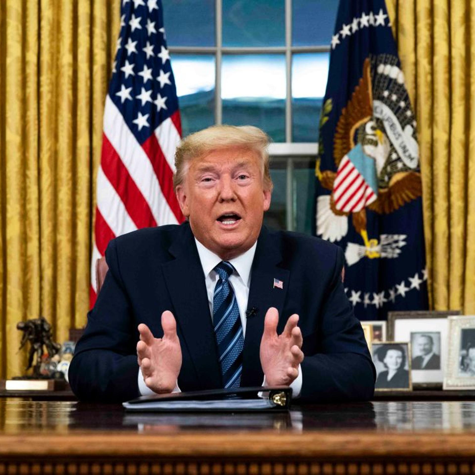 President Trump Addresses Nation From White House On Coronavirus