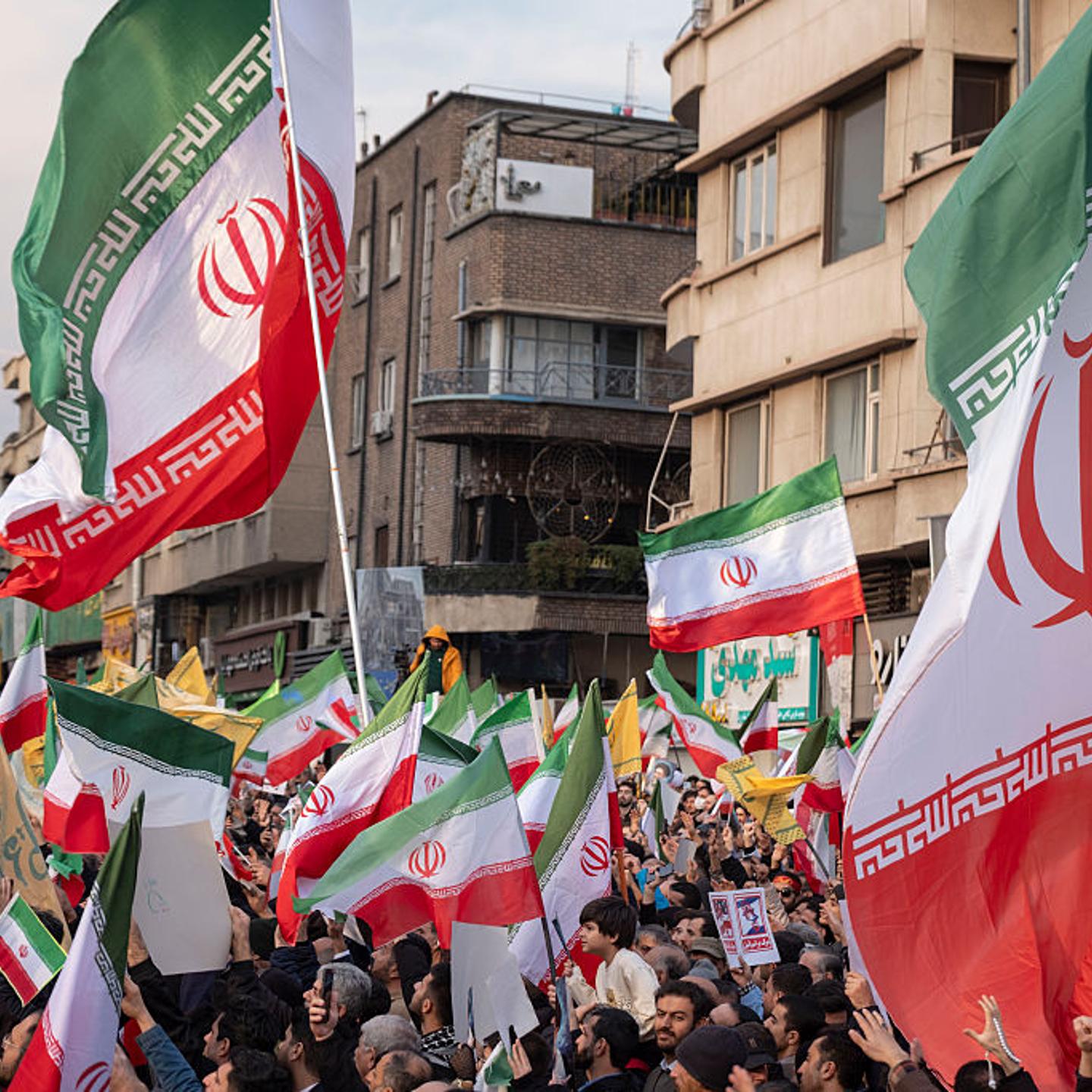 Iranian protesters participate in a pro-government rally in Tehran, Iran, on Jan. 12, 2026.