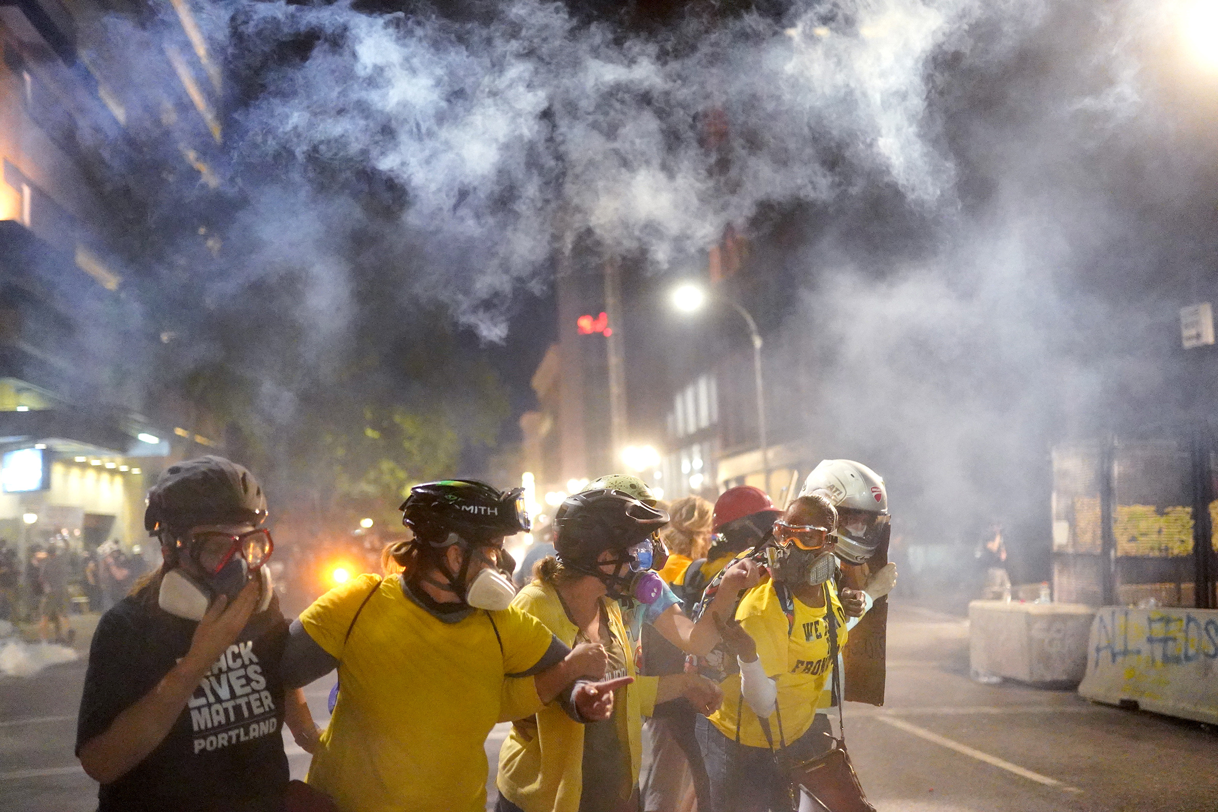Members of Moms United for Black Lives, on July 29 in Portland, Ore.