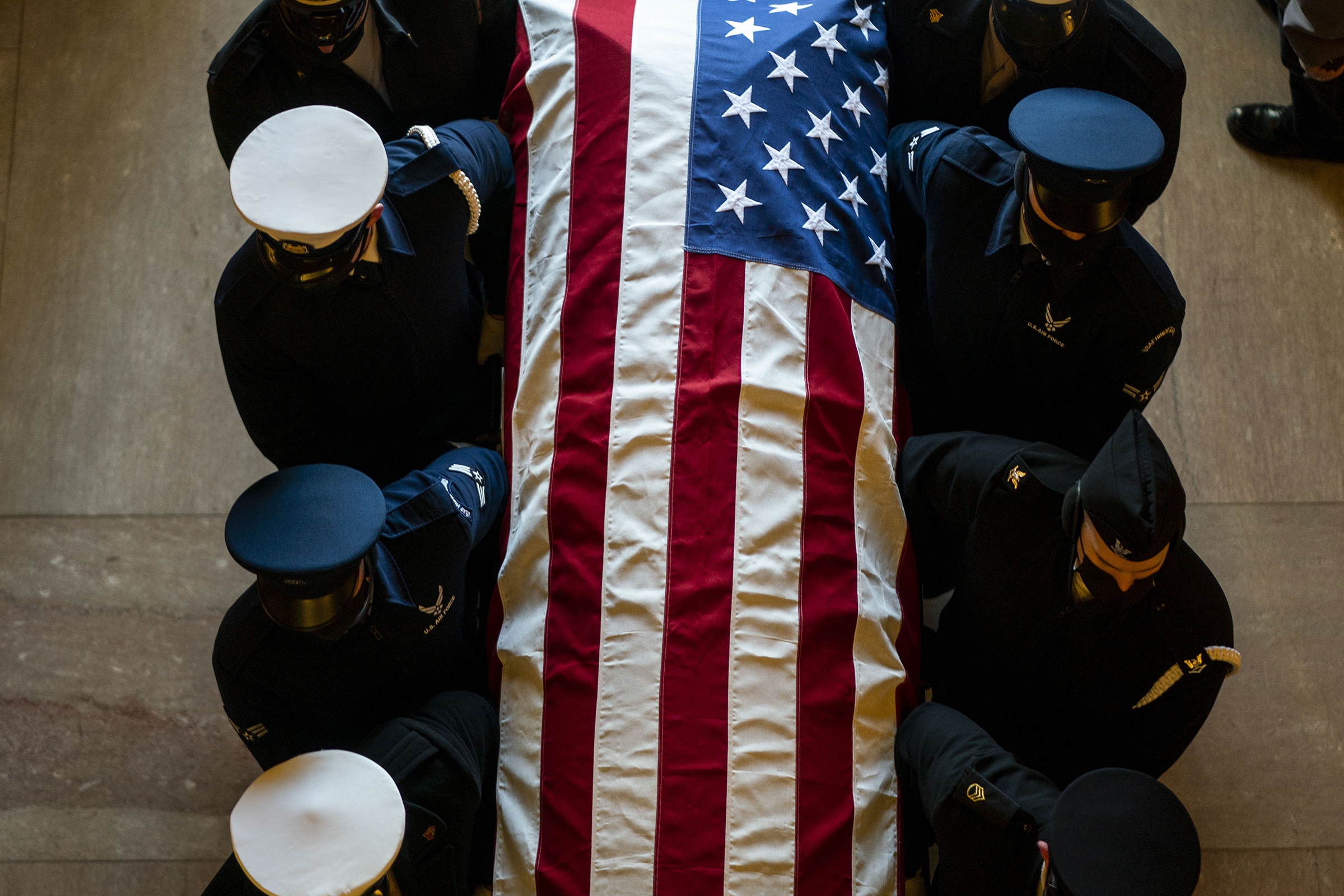Sen. Harry Reid lying in State Rehearsal