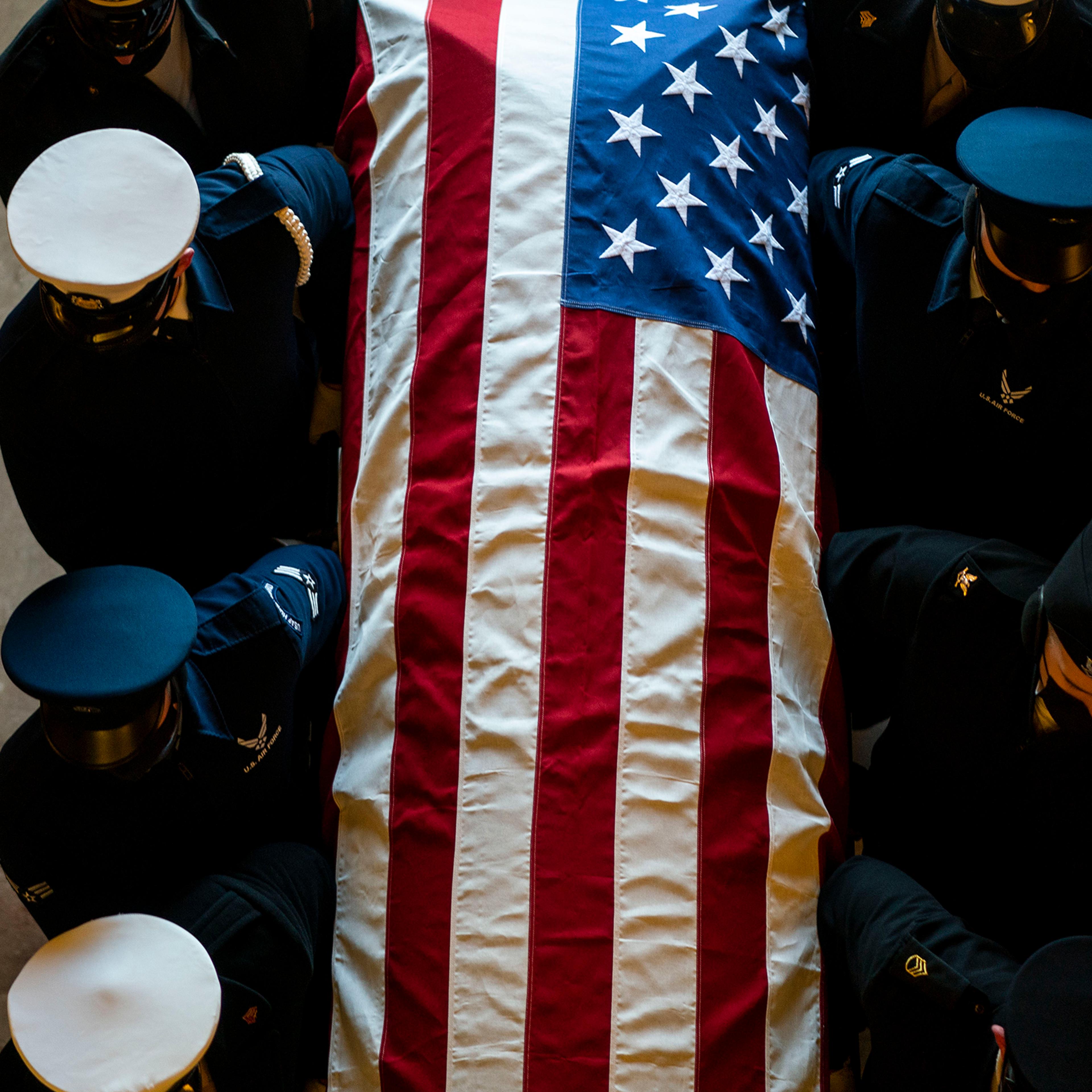 Sen. Harry Reid lying in State Rehearsal