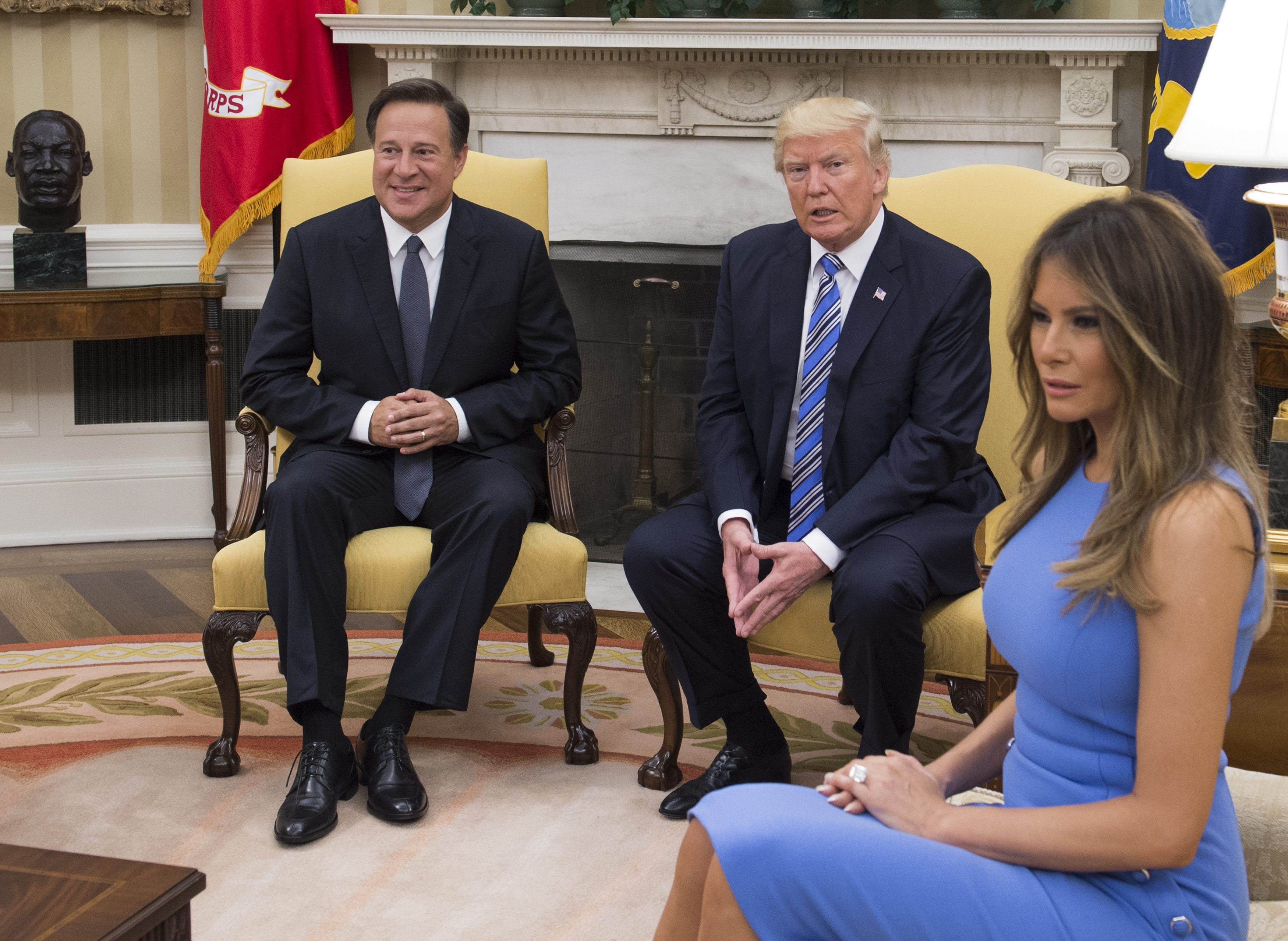 President Trump Hosts Panamanian President Varela At The White House