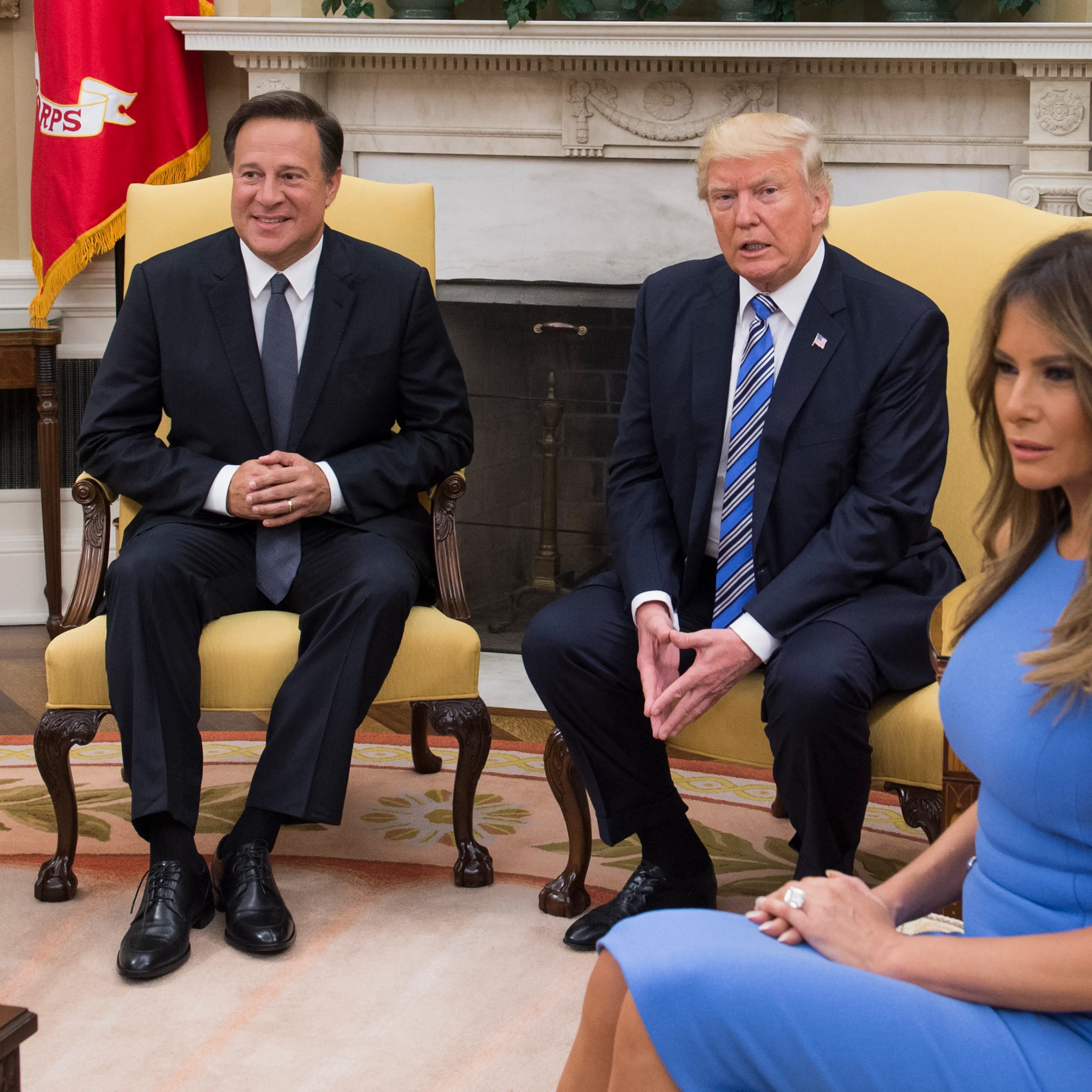 President Trump Hosts Panamanian President Varela At The White House