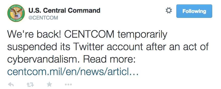 What Those Pentagon Twitter Hackers Posted