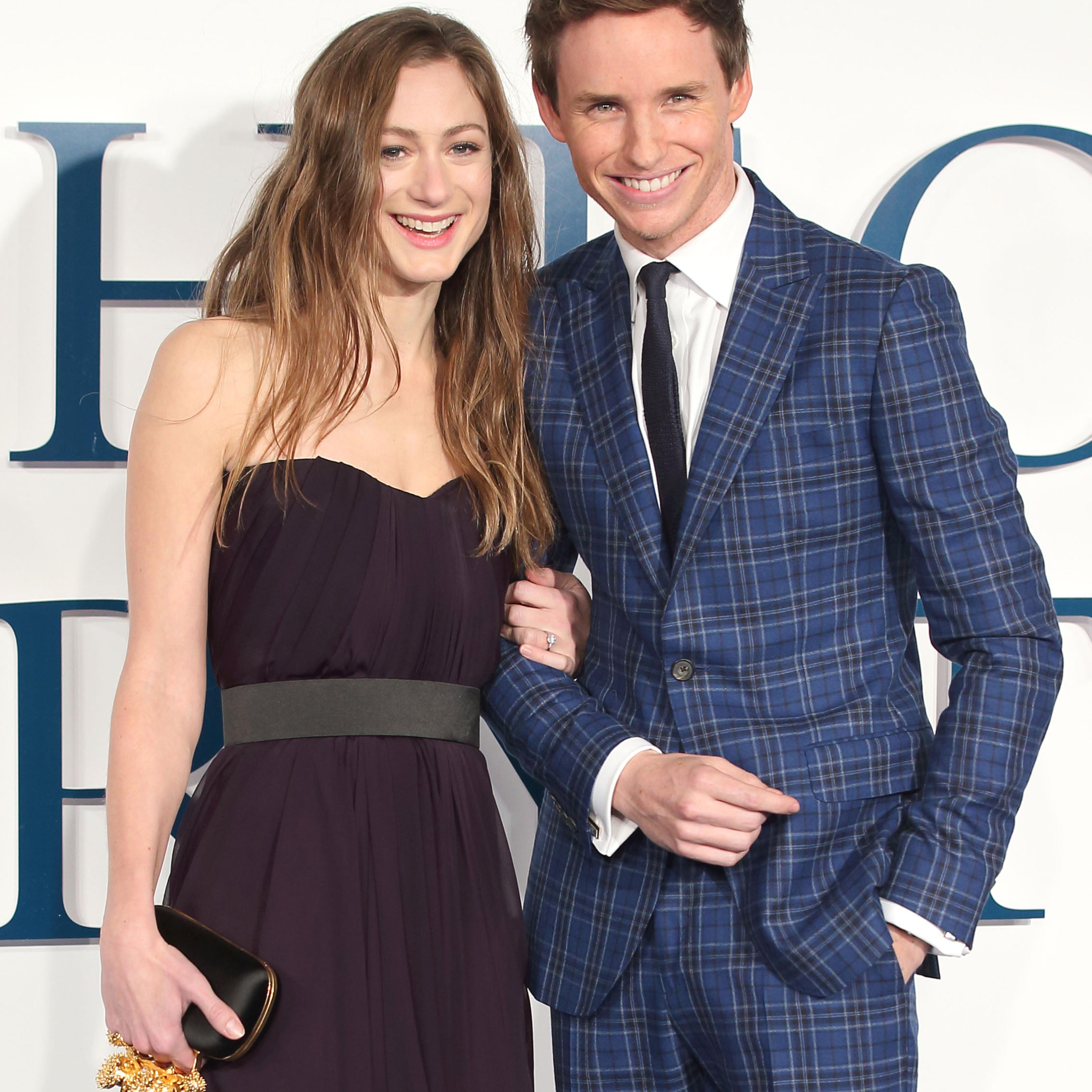 Actor Eddie Redmayne and Hannah Bagshawe at the UK Premiere of "The Theory Of Everything" on Dec. 9, 2014.