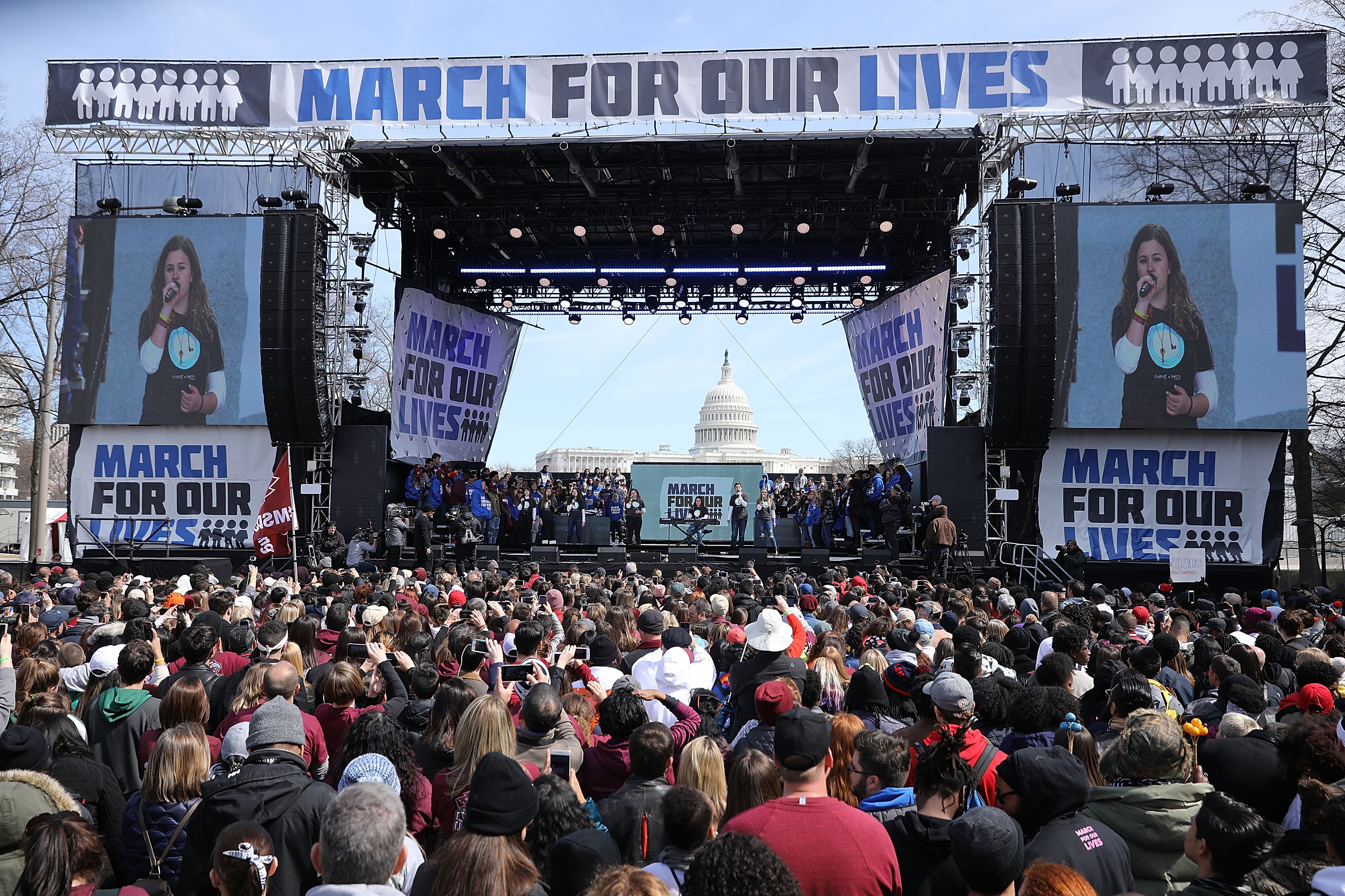 Hundreds Of Thousands Attend March For Our Lives In Washington DC