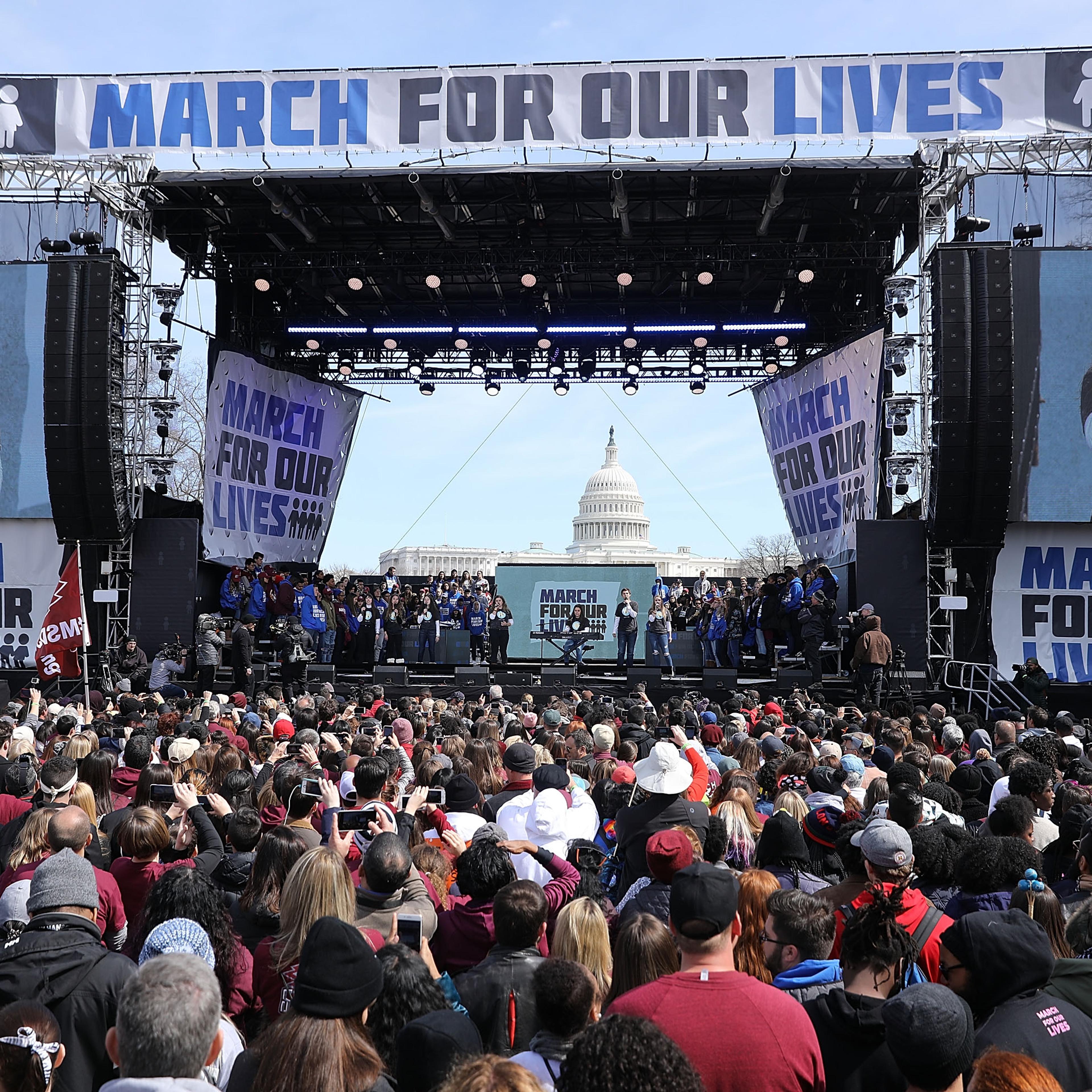 Hundreds Of Thousands Attend March For Our Lives In Washington DC