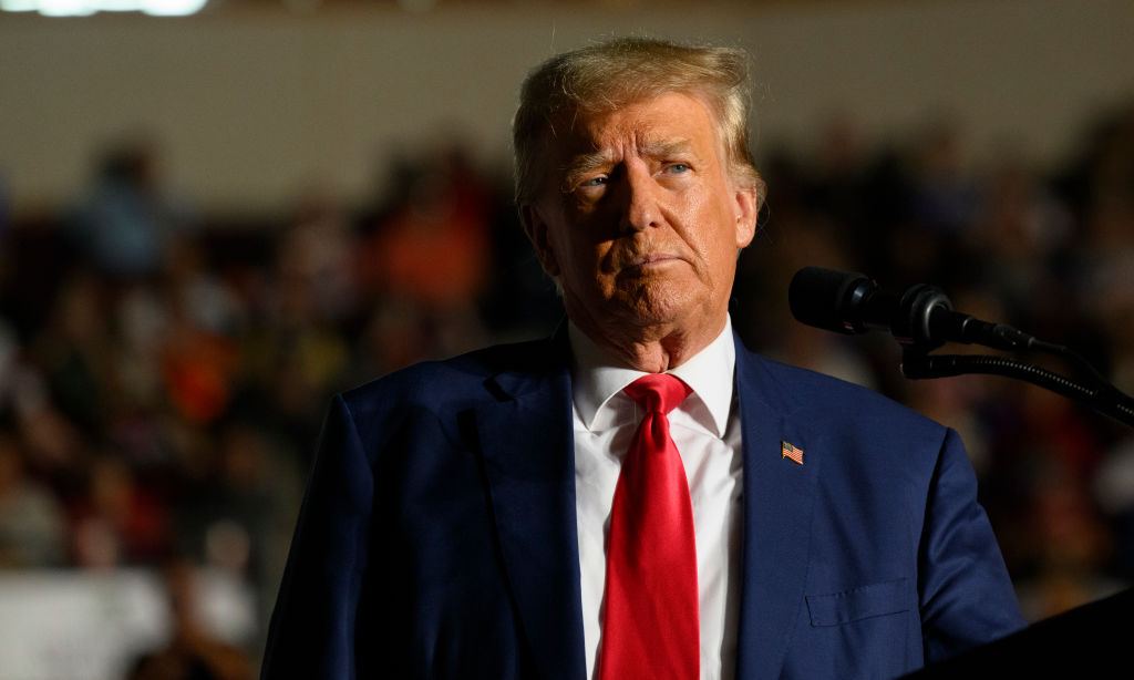 Donald Trump Holds A Campaign Rally In Erie, Pennsylvania