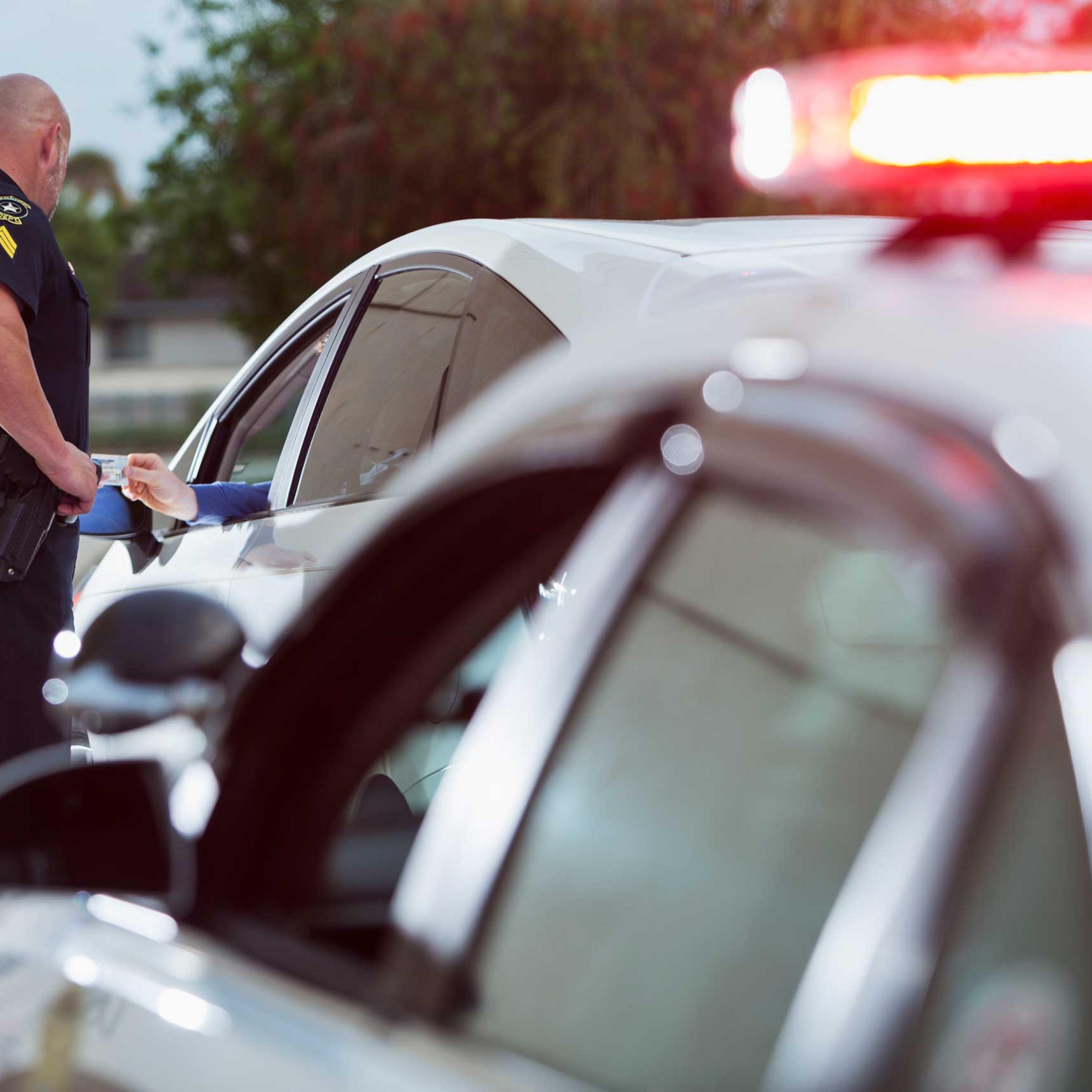 Police Car Stop Pulled Over