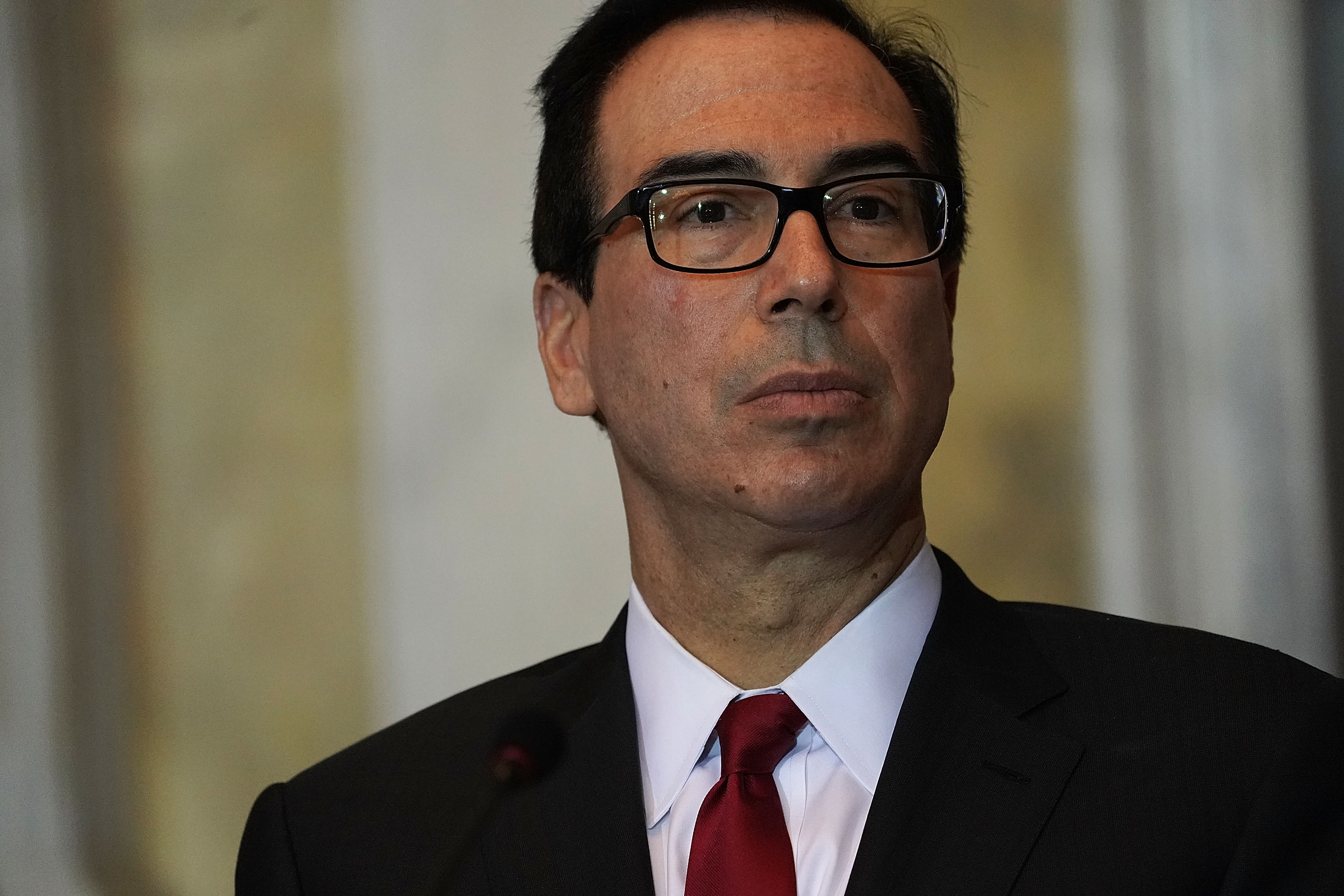 Treasury Secretary Steven Mnuchin Speaks At Meeting Of The Financial Stability Oversight Council