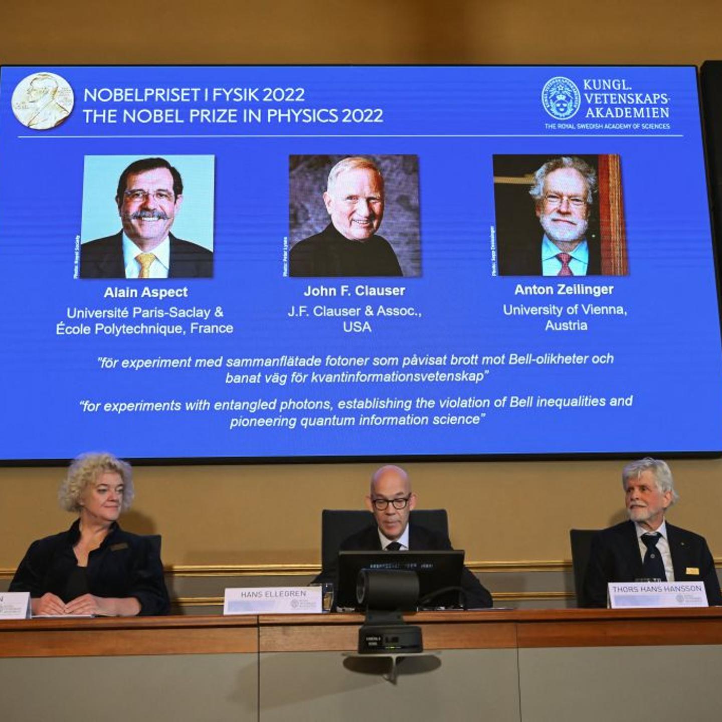 SWEDEN-NOBEL-PHYSICS