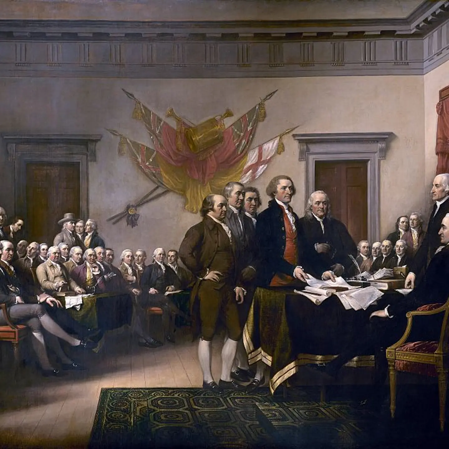 John Trumbull's painting, Declaration of Independence