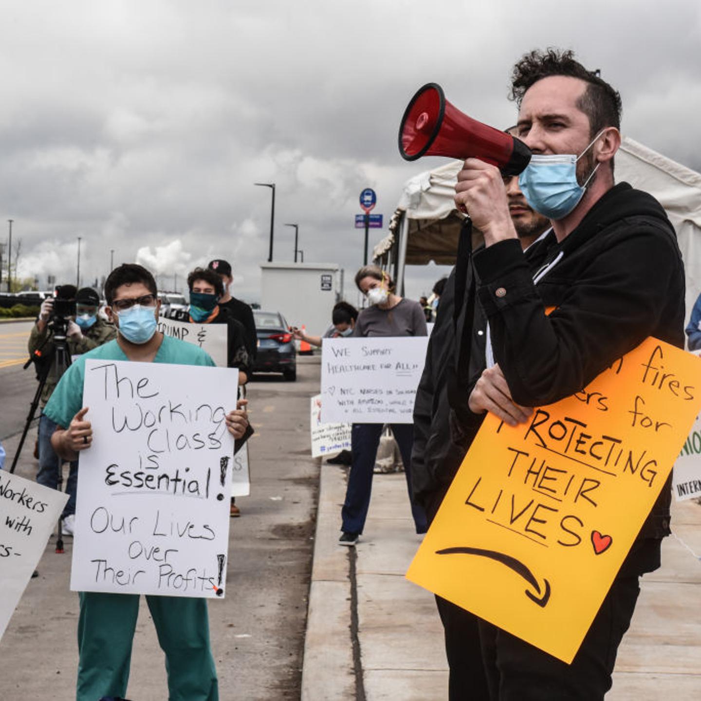 Amazon Workers Strike Outside Staten Island Warehouse On May Day