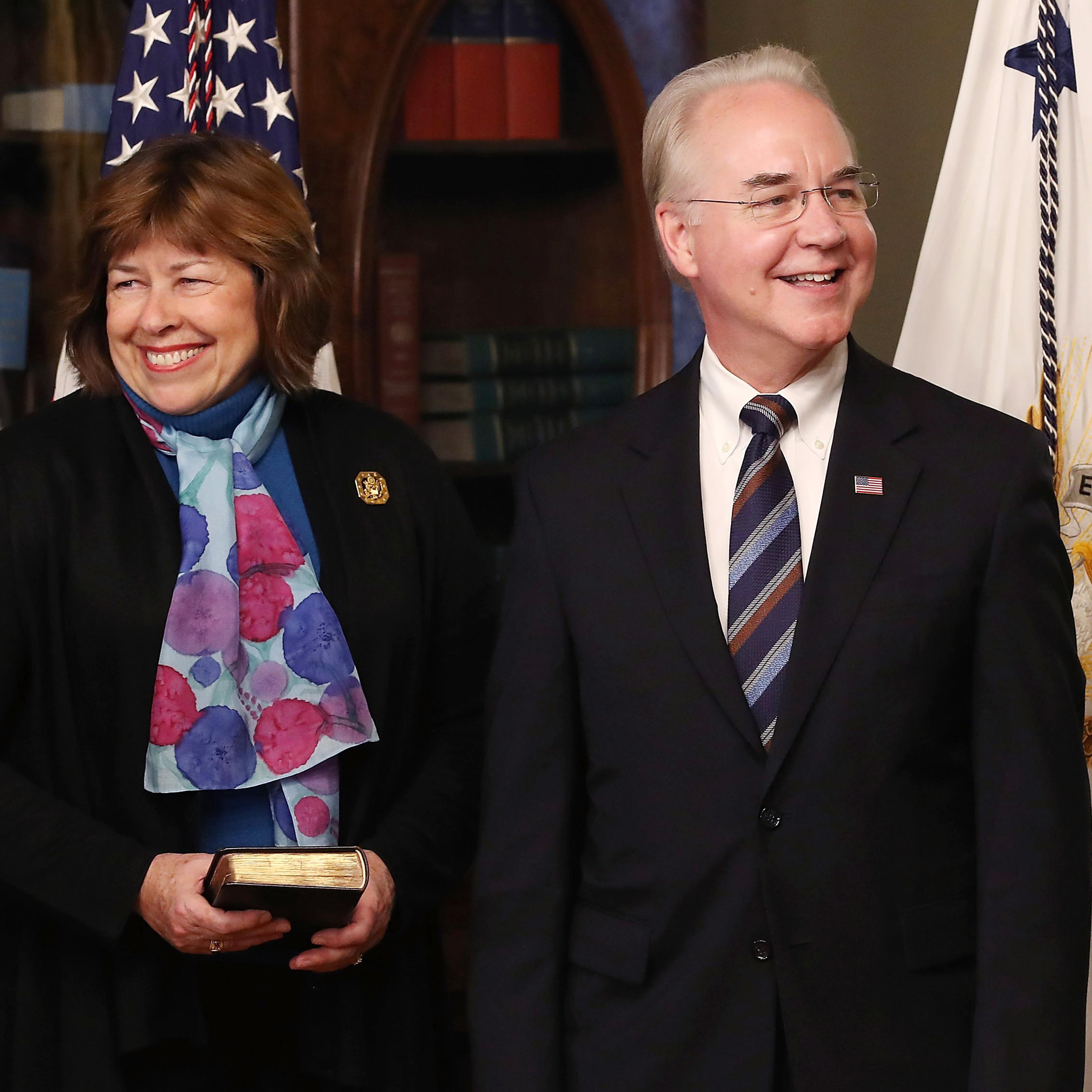 Tom Price Sworn In As Secretary Of Health And Human Services Department