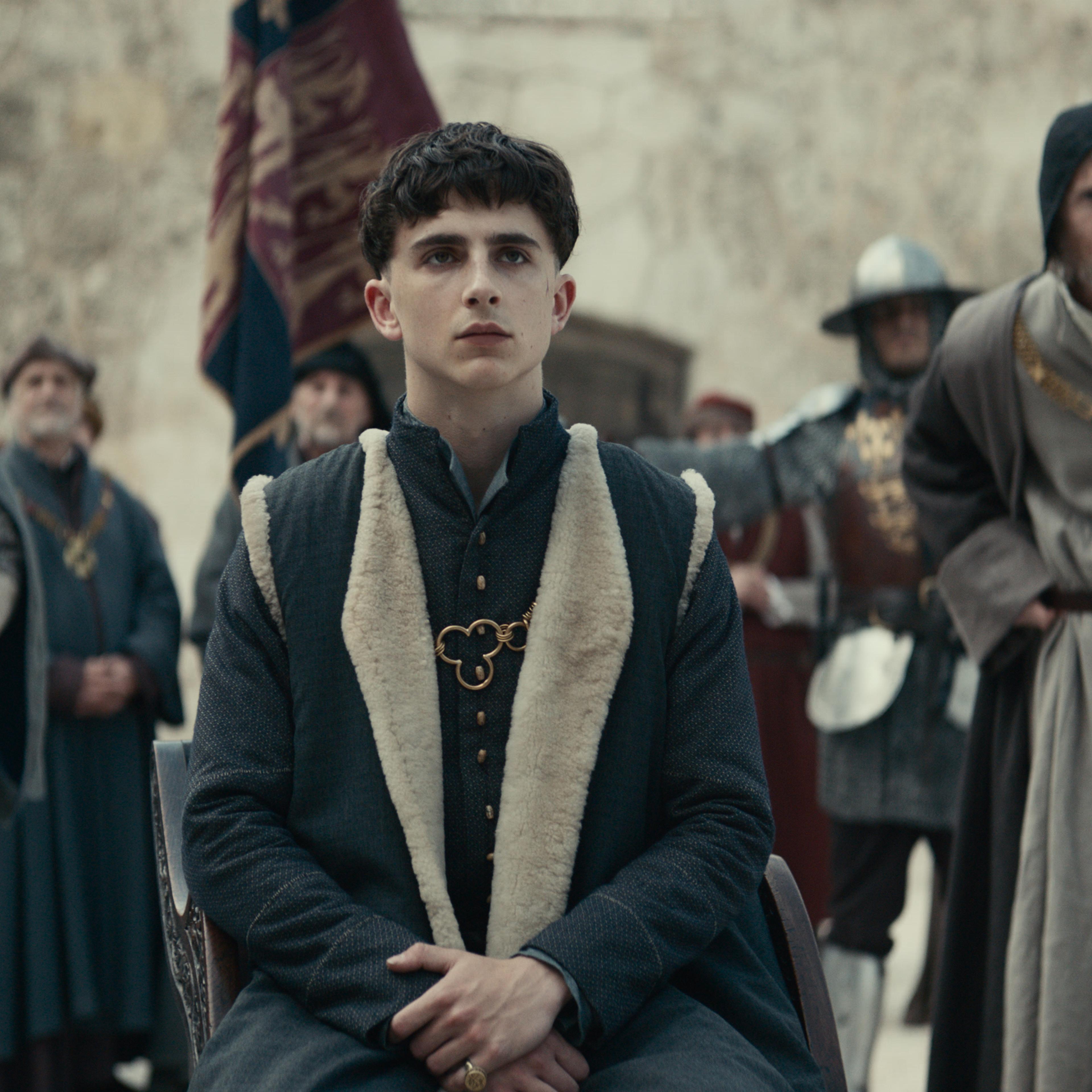 Timothée Chalamet in 'The King'