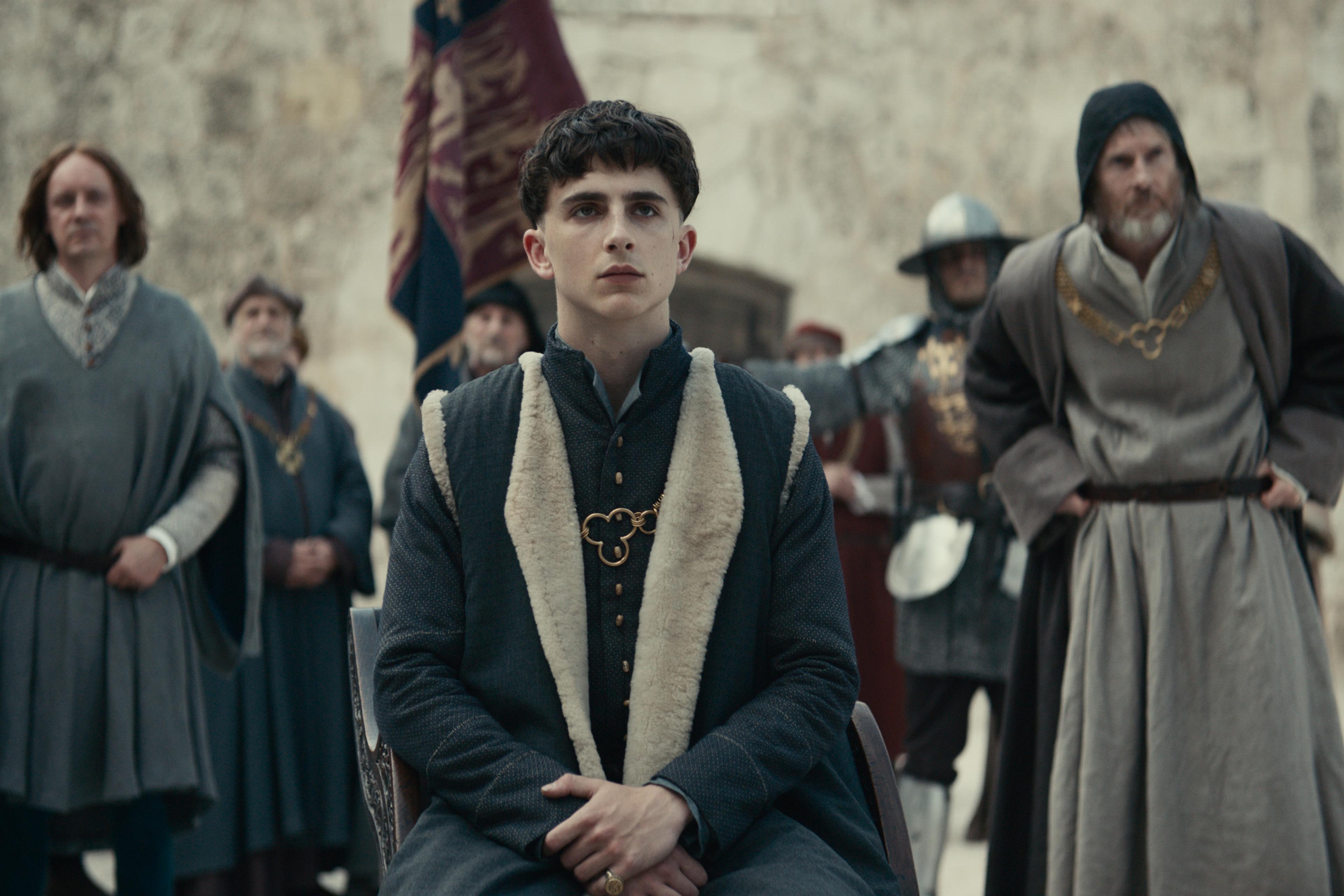 Timothée Chalamet in 'The King'