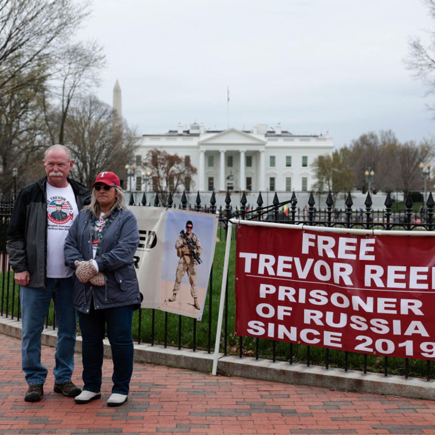 Parents Of Marine Being Held In Russia Protest Outside White House