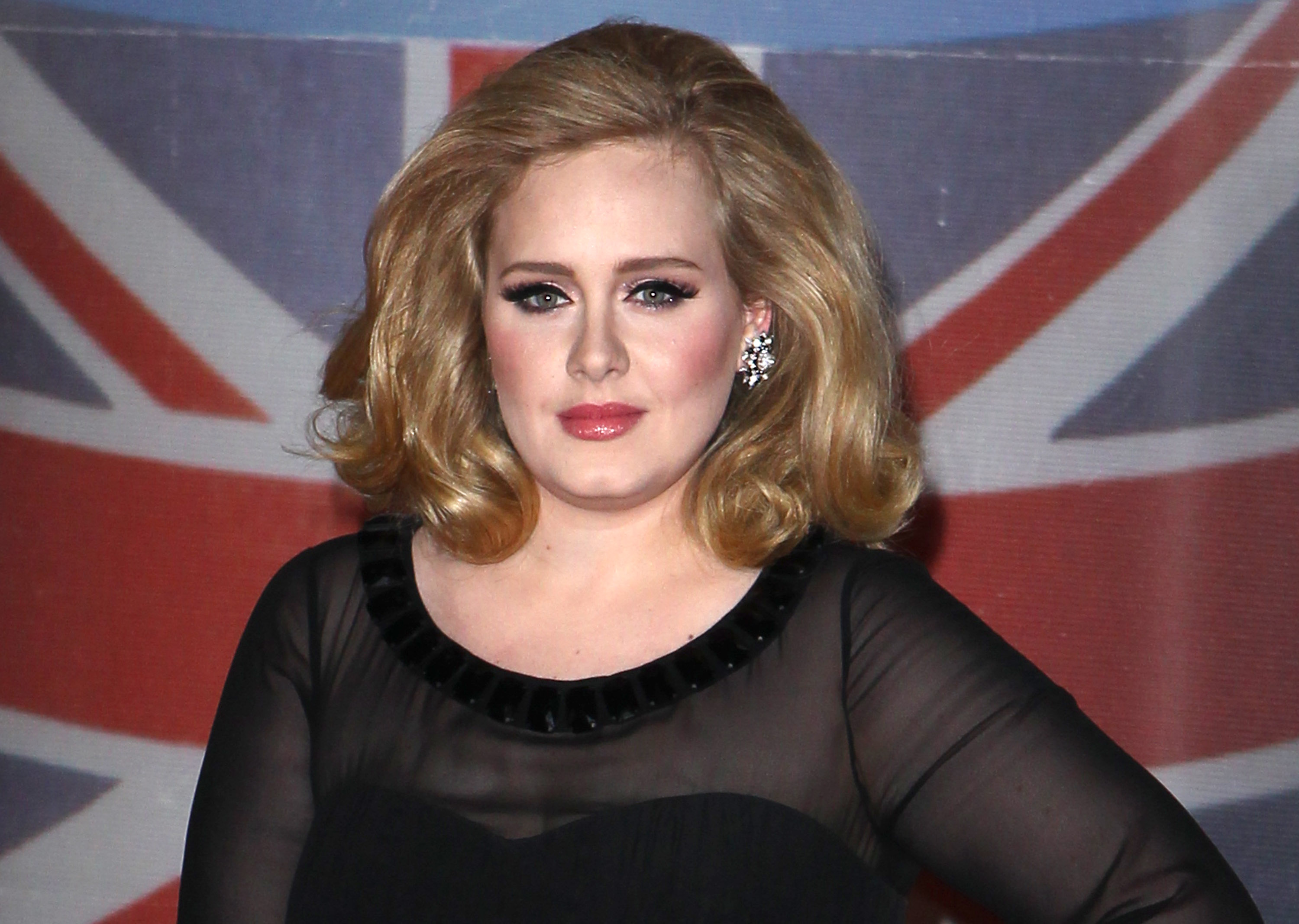 Adele attends the BRIT Awards 2012 at 02 Arena on Feb. 21, 2012 in London.