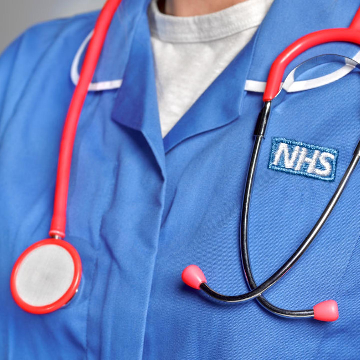 NHS member of staff wearing uniform