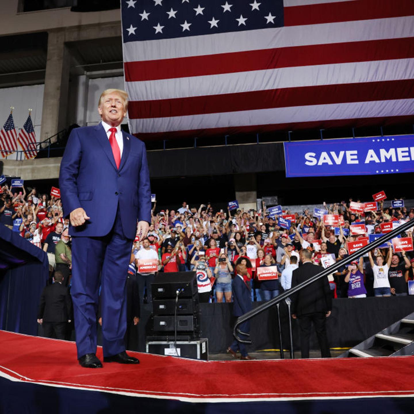 Former President Trump Holds Campaign Rally In Pennsylvania To Support Local Candidates