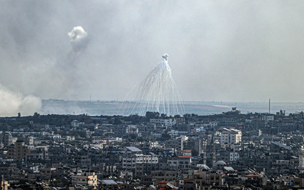 Israeli airstrikes over Gaza Strip