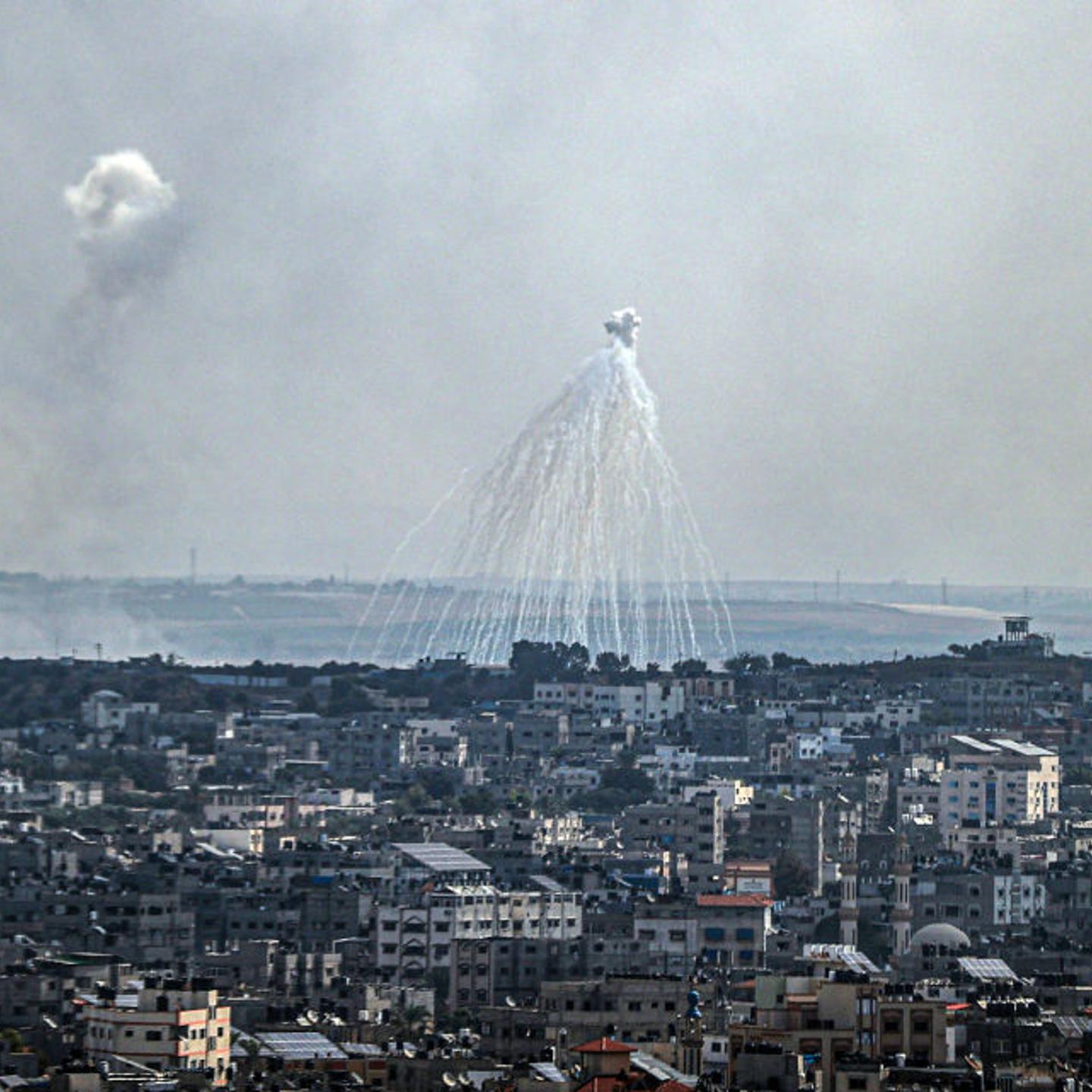 Israeli airstrikes over Gaza Strip