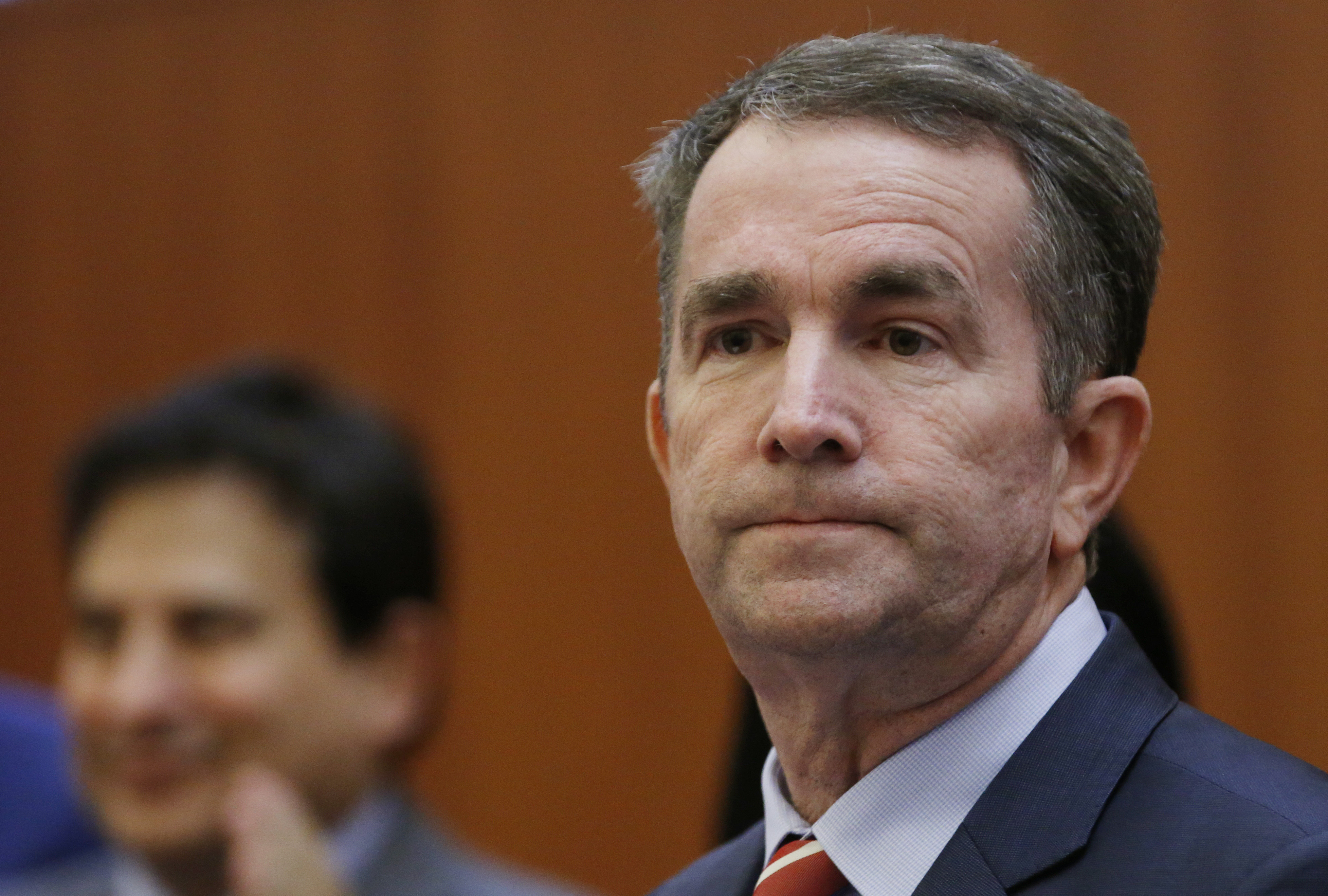 Virginia Gov. Ralph Northam prepares to address a news conference