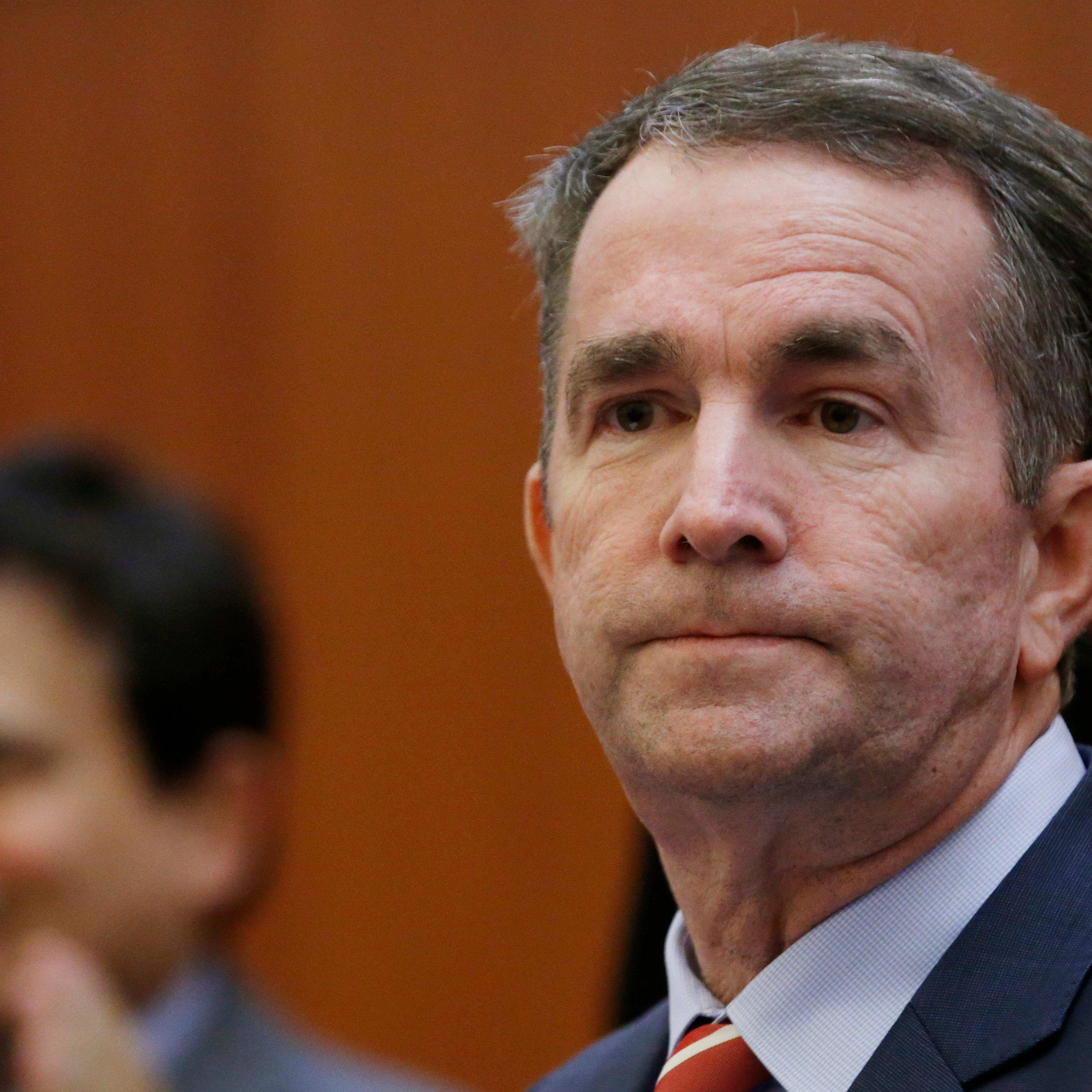 Virginia Gov. Ralph Northam prepares to address a news conference