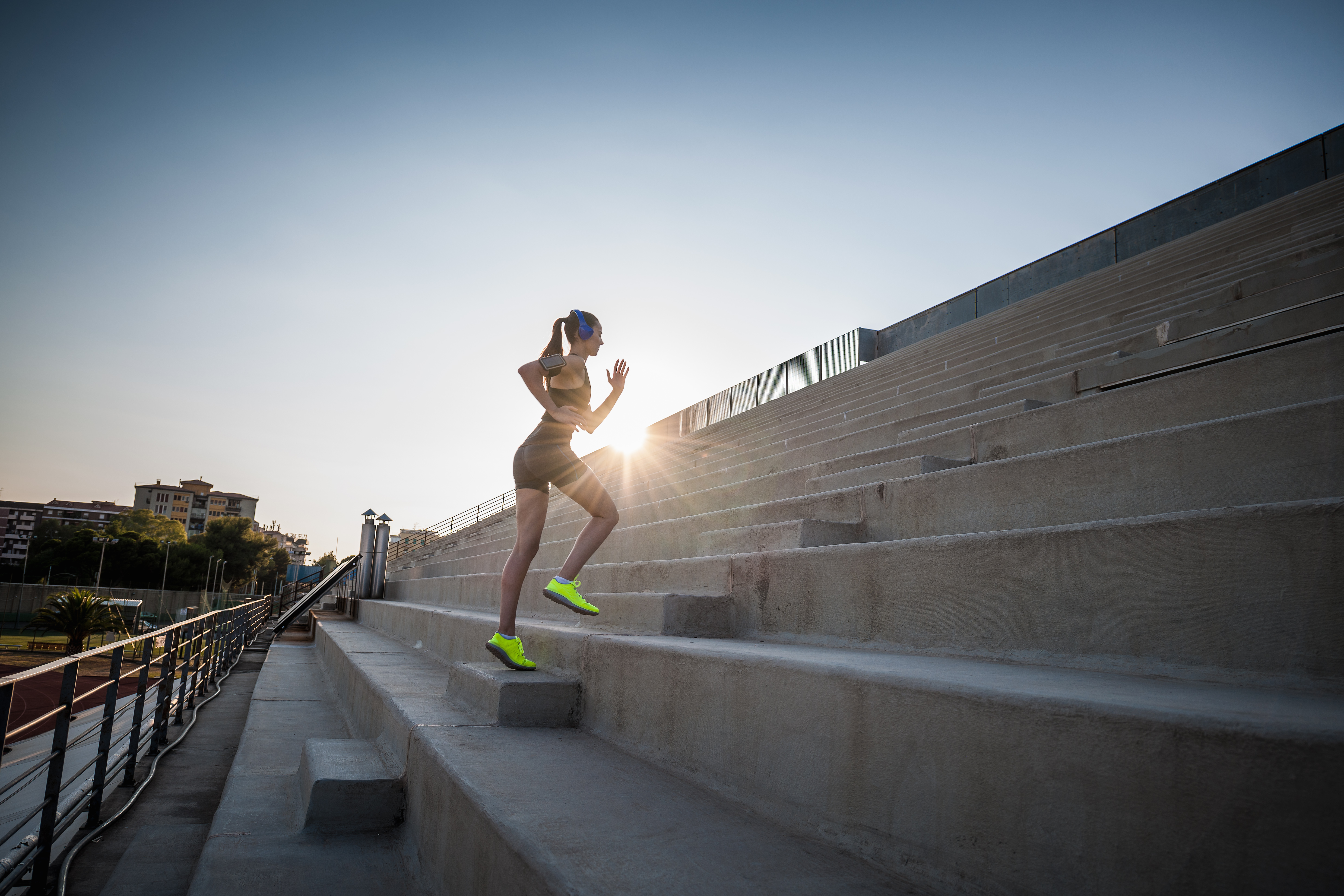 woman-running-up-steps
